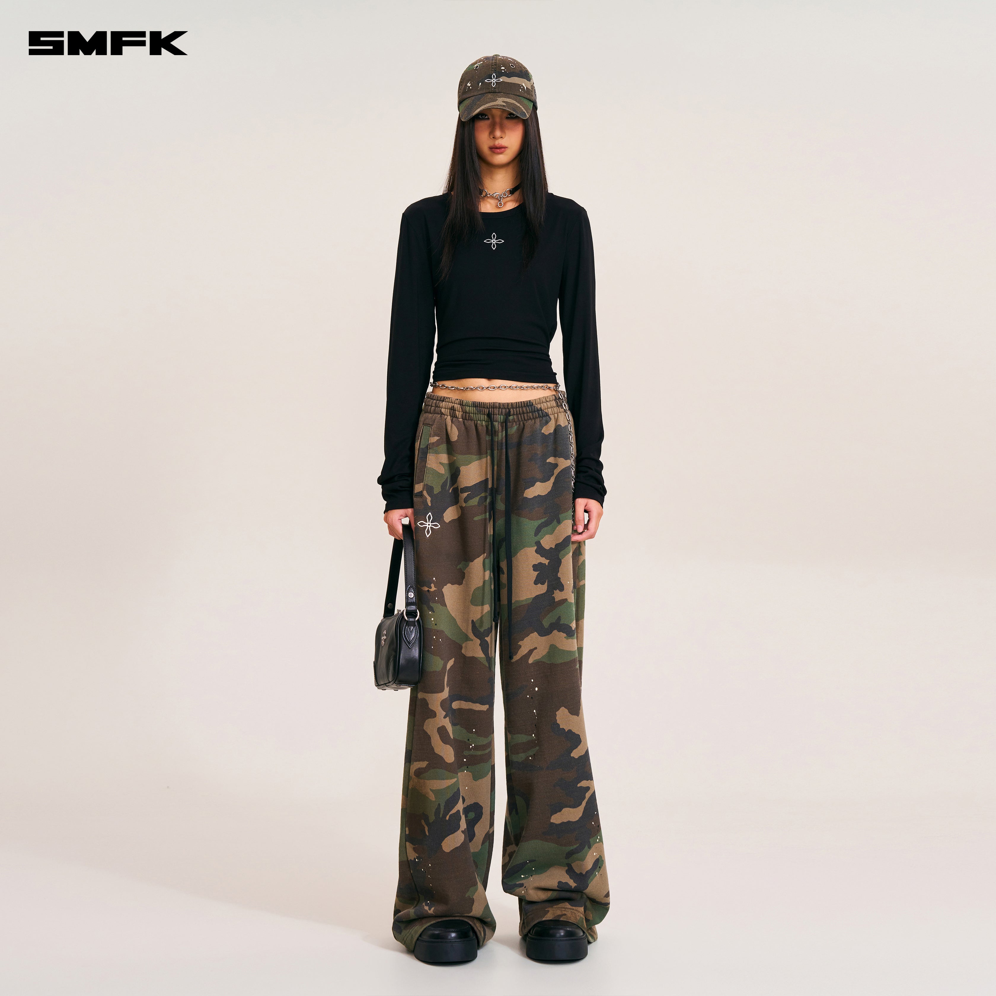 COMPASS MODE CAMO TOWER SPORTS PANTS ARMY GREEN CAMOUFLAG – SMFK