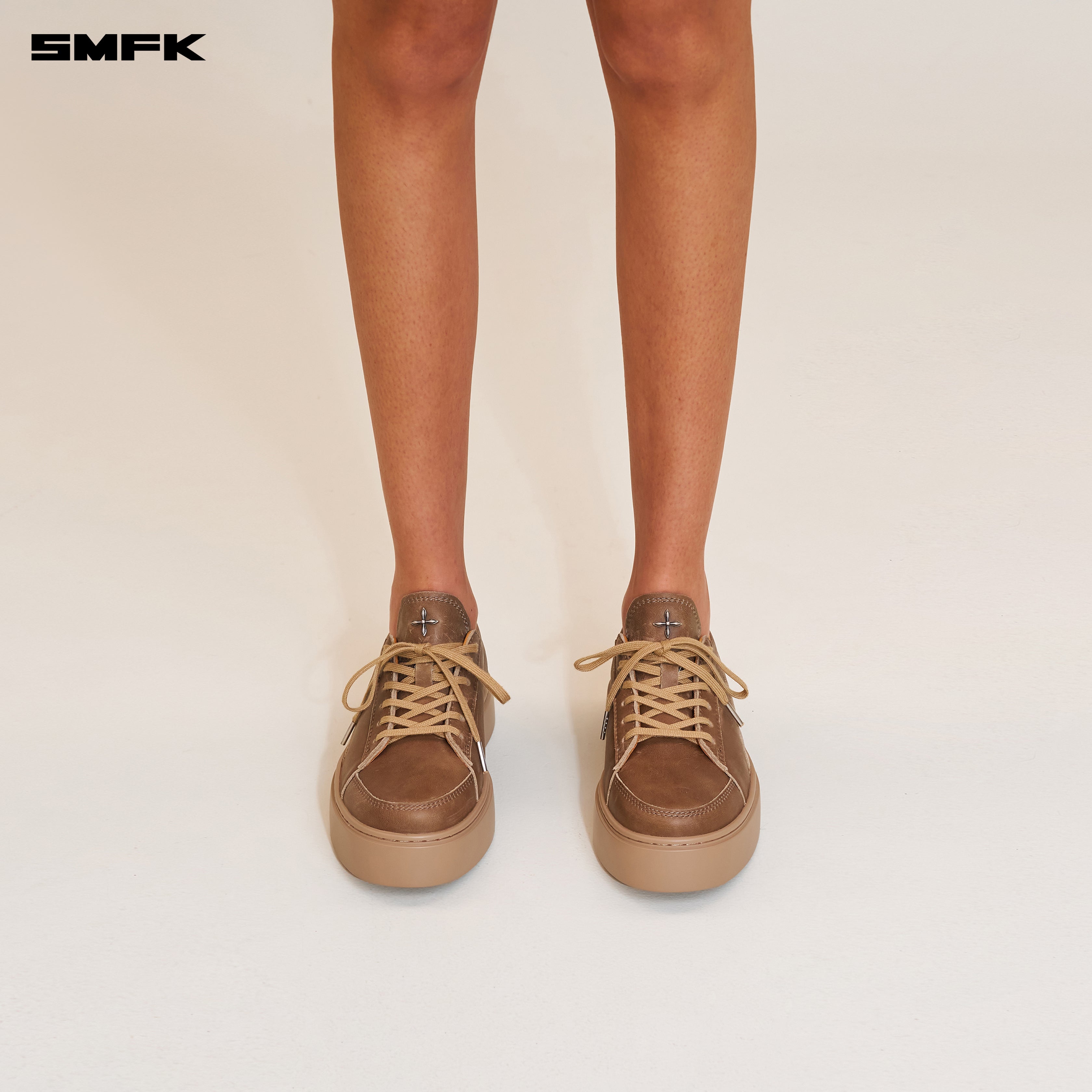 オリジンレザーローカットスニーカー マスタングブラウン – SMFK