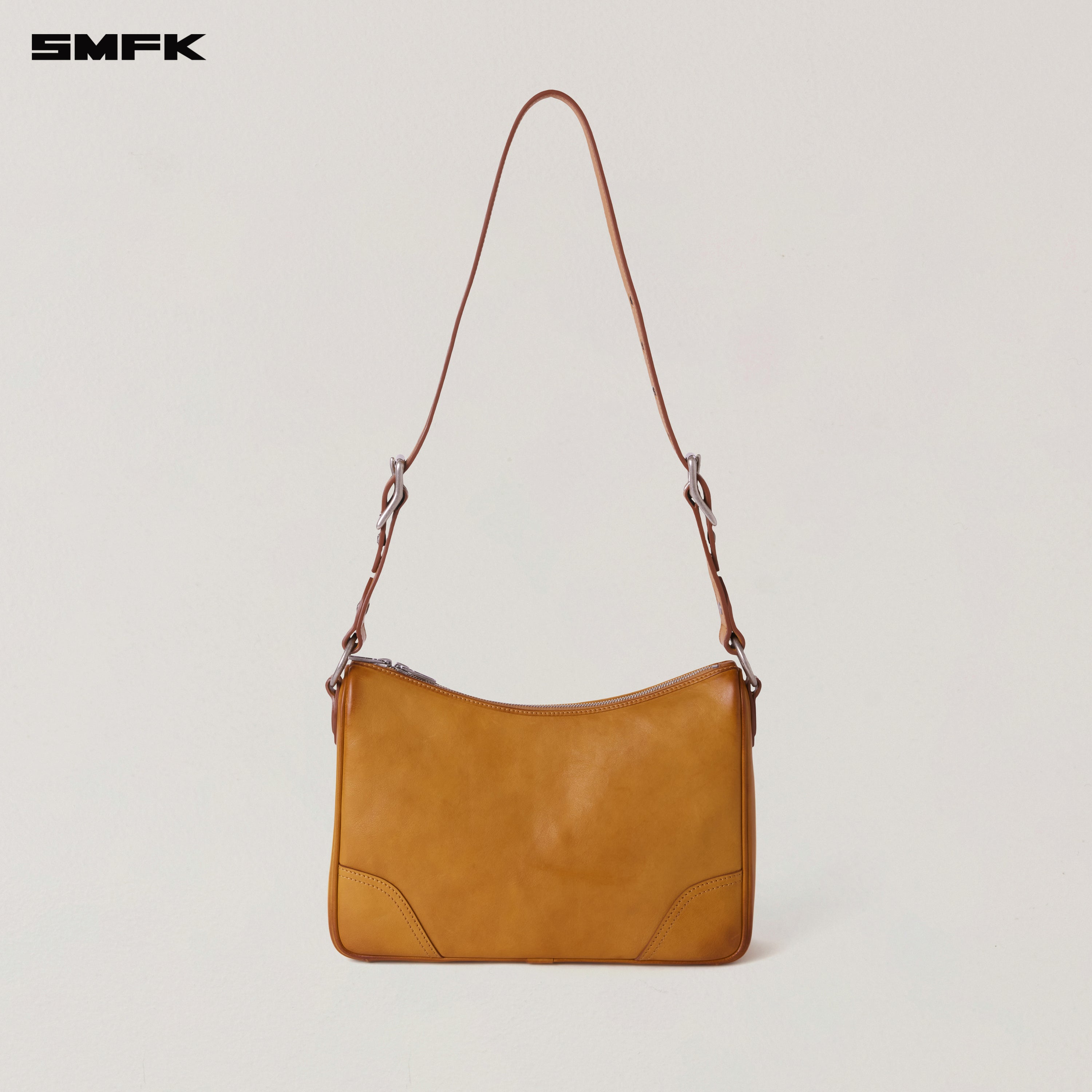 ワイルドオリジンレザーショルダーバッグ/ラージプレーリーブラウンハンドラブ