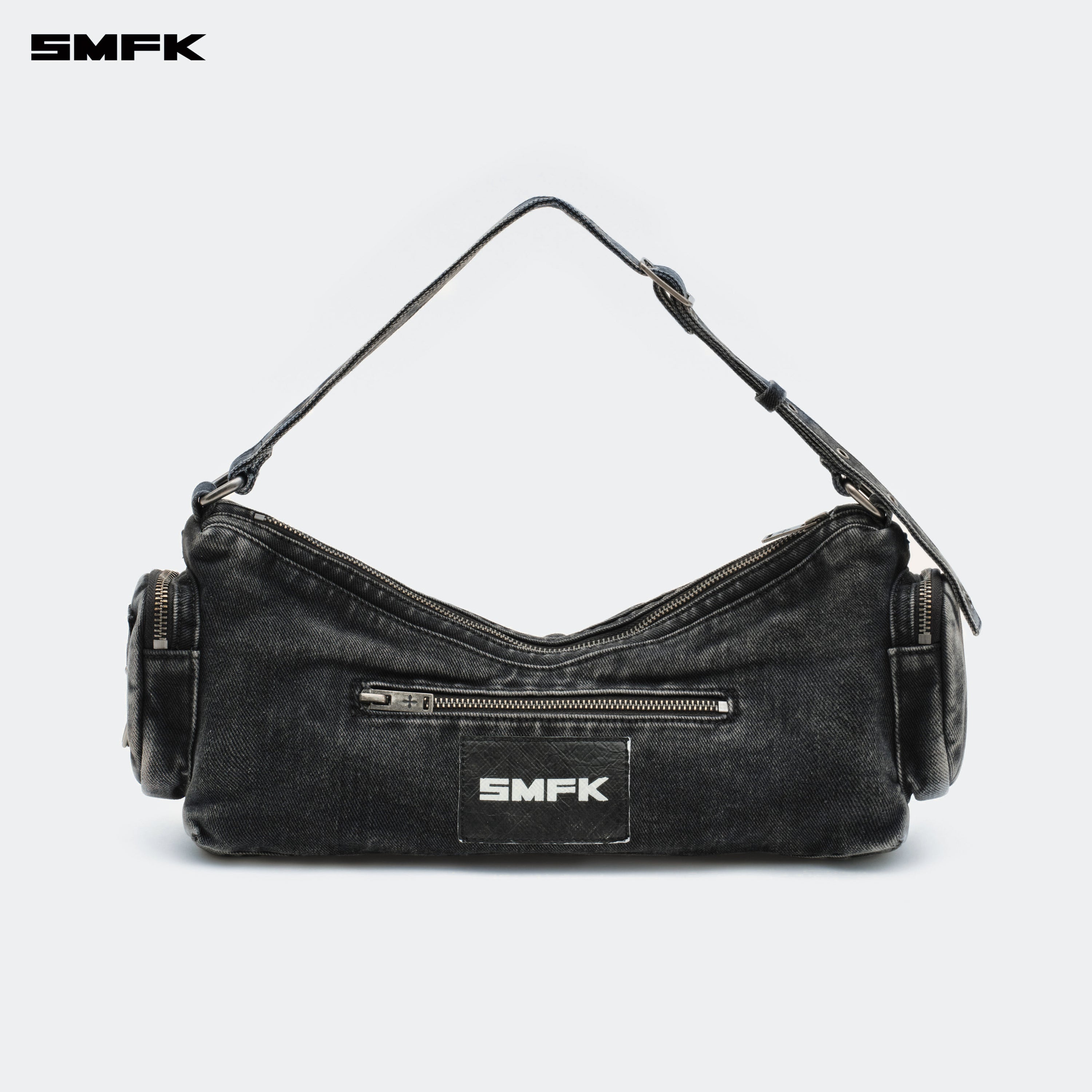 Compass Hips Denim Short Bag Black