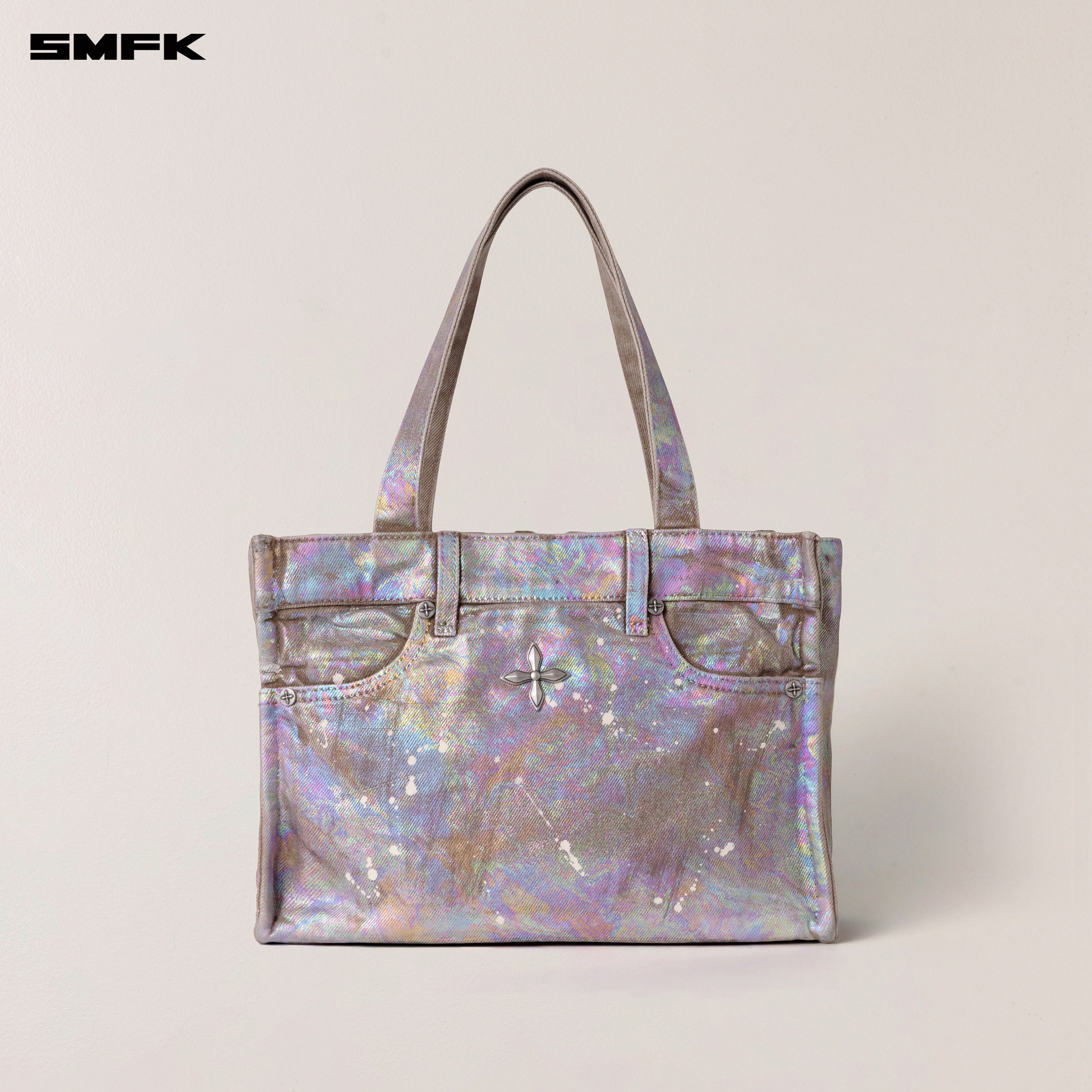 RAGE WILD FANTASY BRICK DENIM  TOTE MEDIUM FANTASY LAND