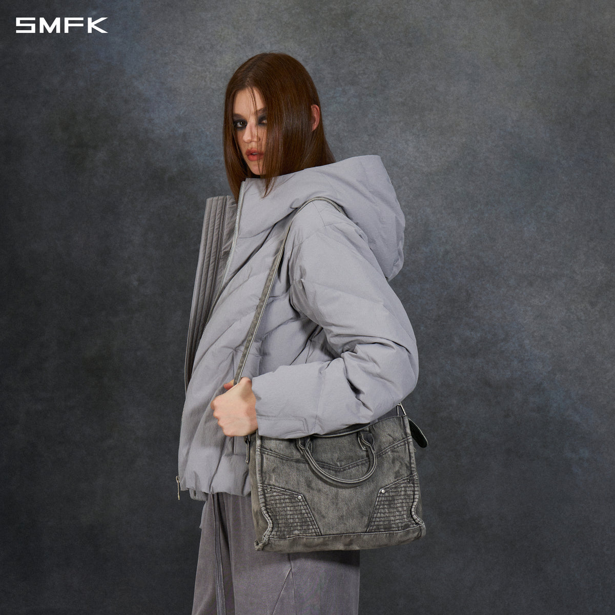 MIRAGE URBAN STREET DENIM BAG/ MEDUIM MIRAGE GREY