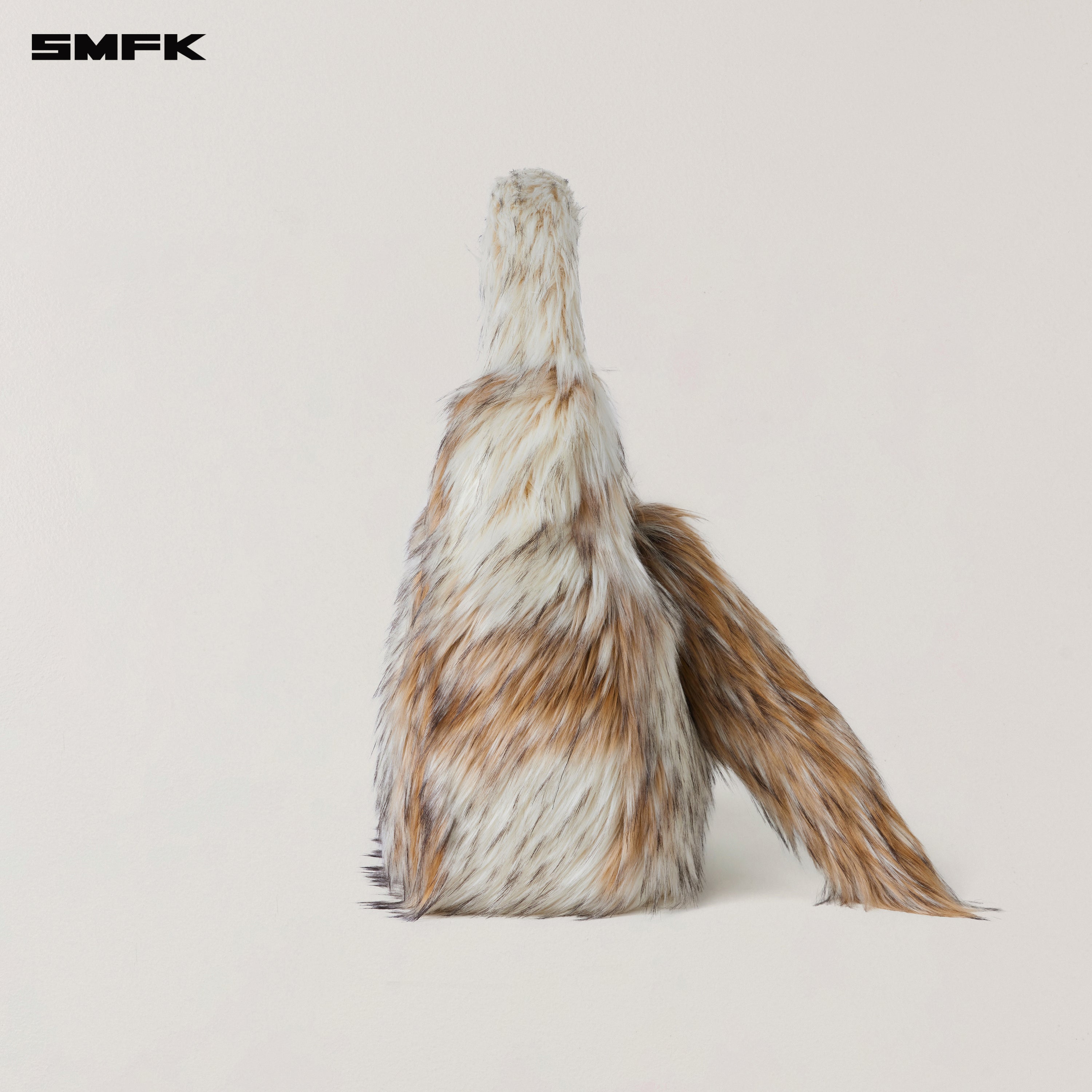 COMPASS COBBLE FURRY BAG/LARGE ARCTIC WOLF WHITE