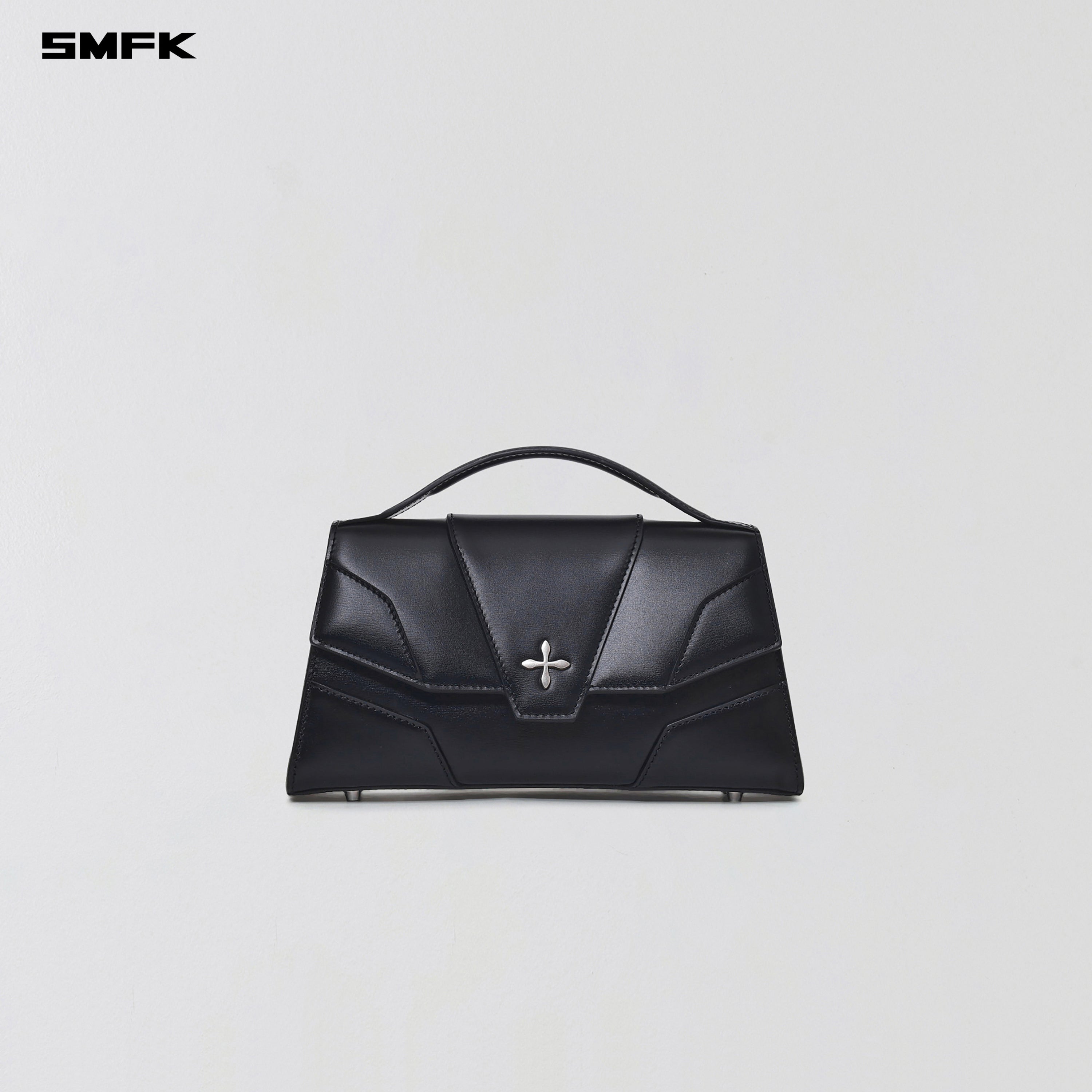 MIRAGE TRAPE EVENING BAG/SMALL MIRROR BLACK