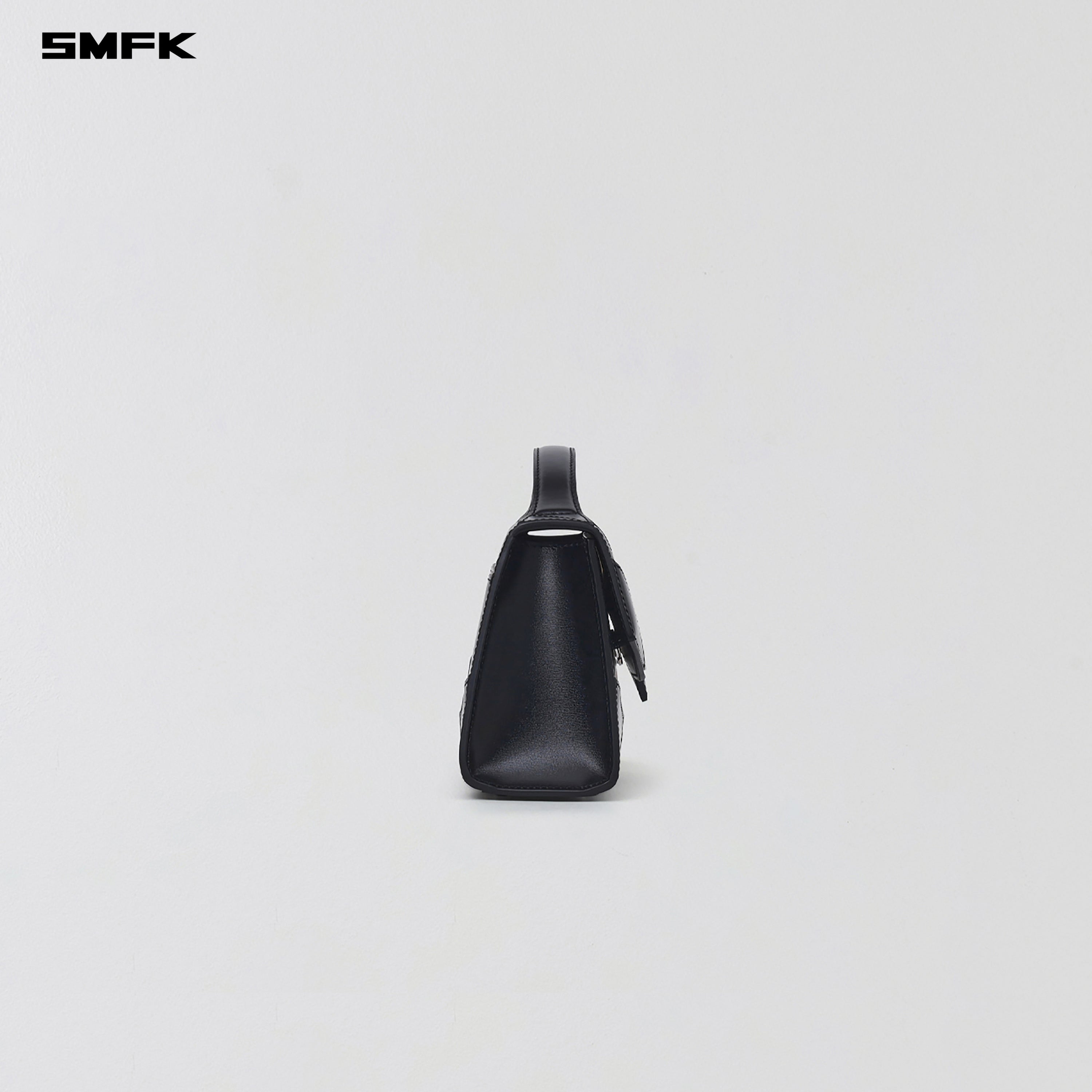 MIRAGE TRAPE EVENING BAG/SMALL MIRROR BLACK