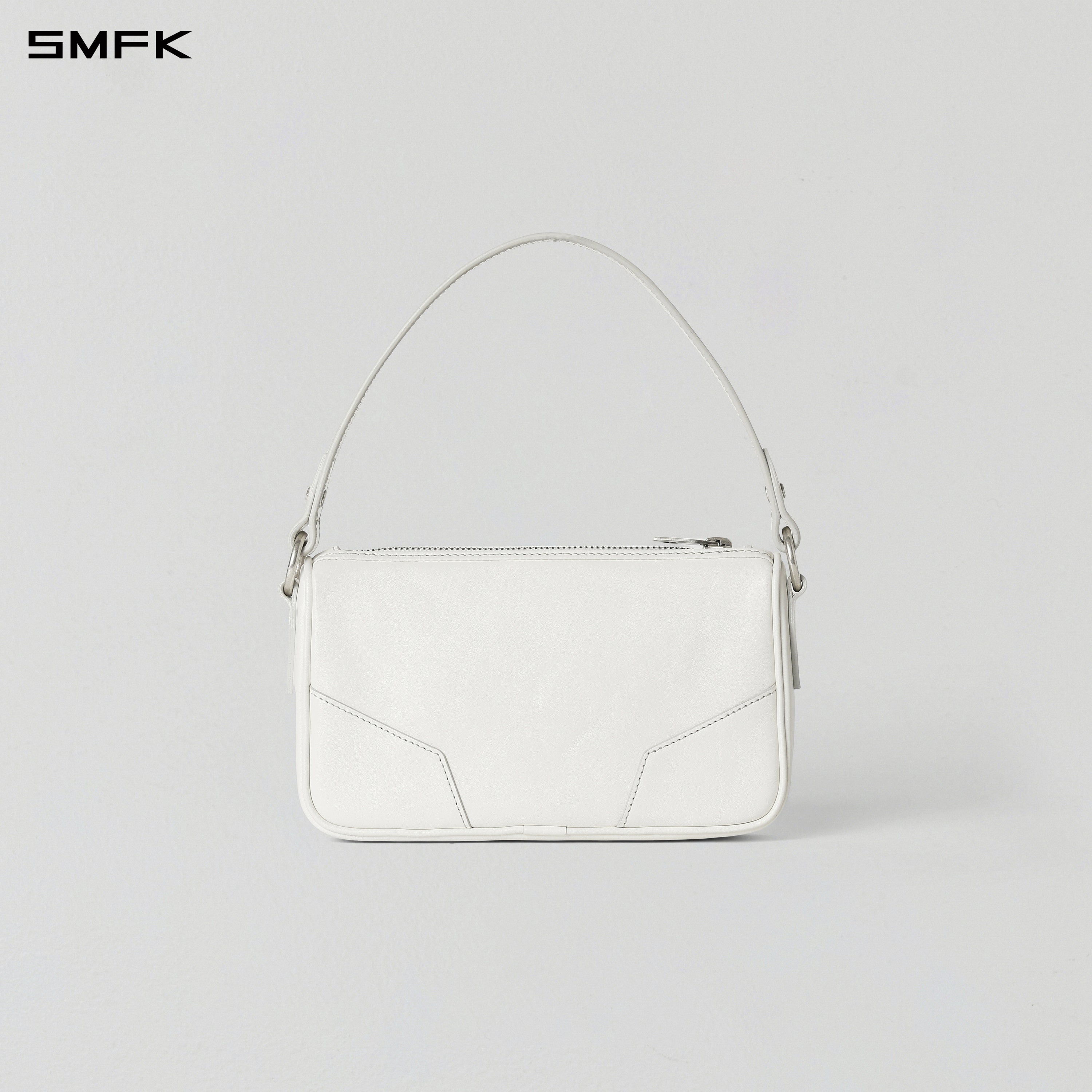 CORE CLASSIC LEATHER SHOULDER BAG/SMALL CLOUD WHITE