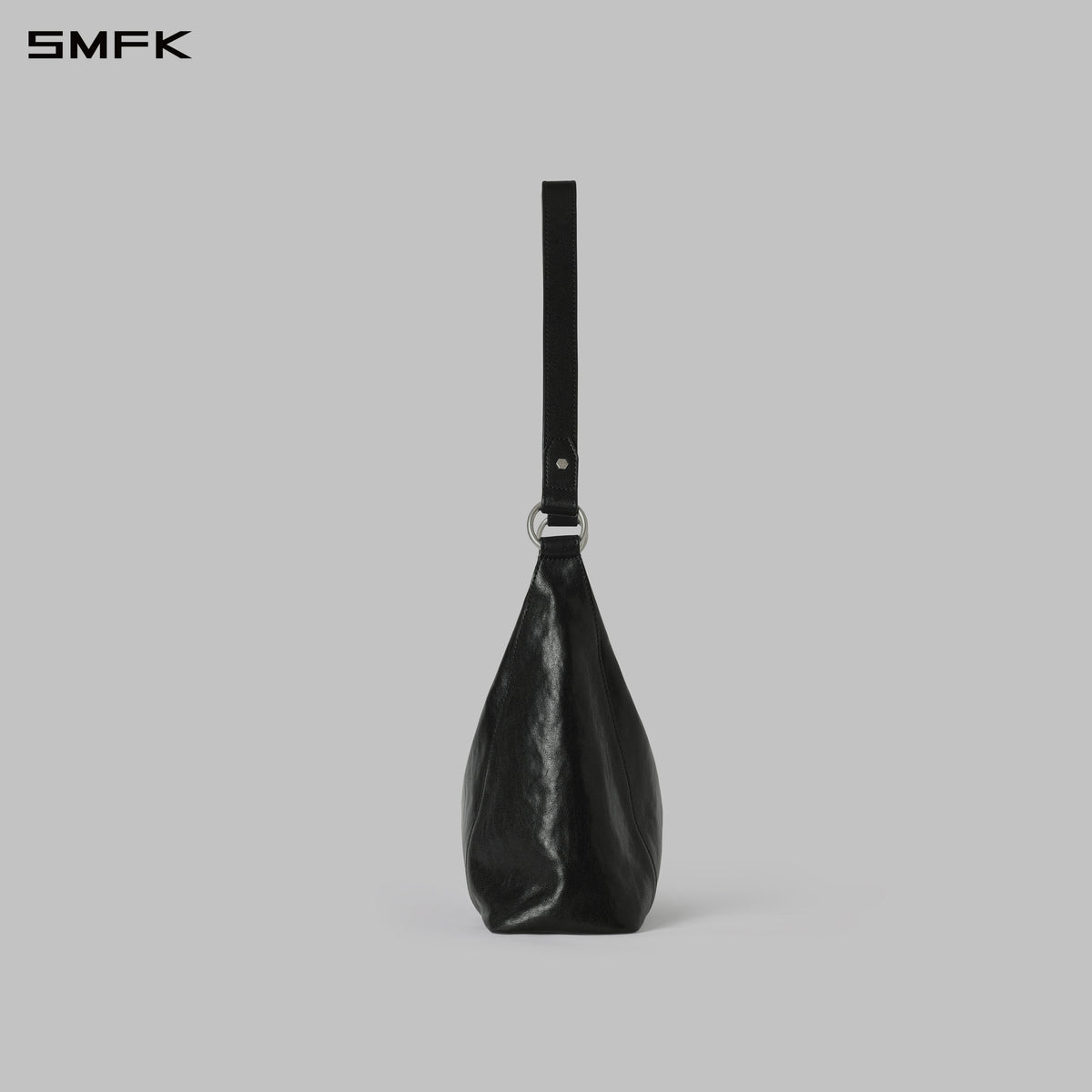 PHANTOM RESHAPE POLYGONAL SHOULDER BAG/MID WILD BLACK