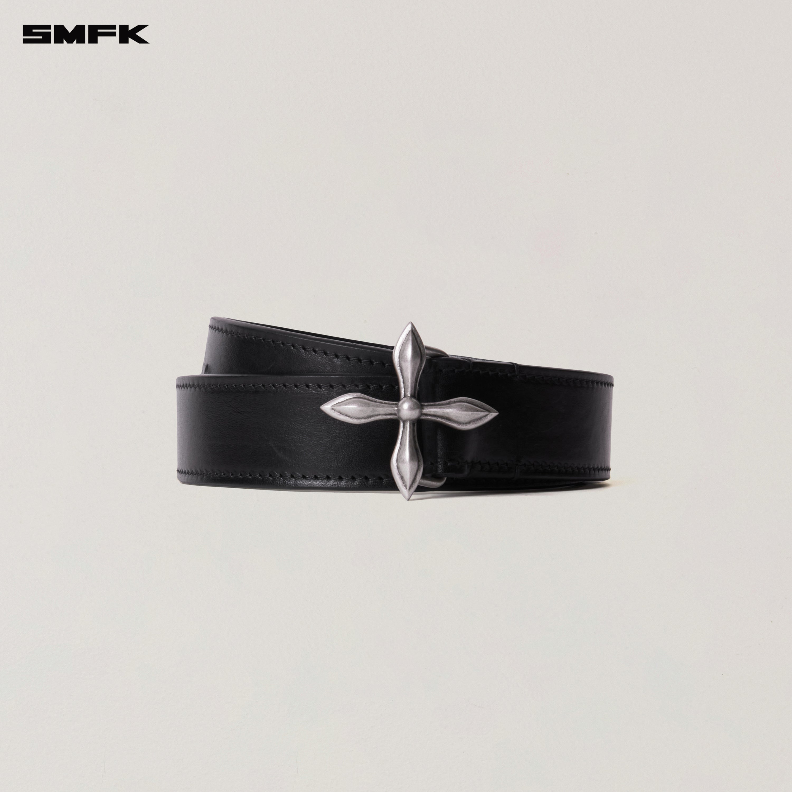 クロストーテムハンドメイドホースレザーベルトウィルダネスブラック