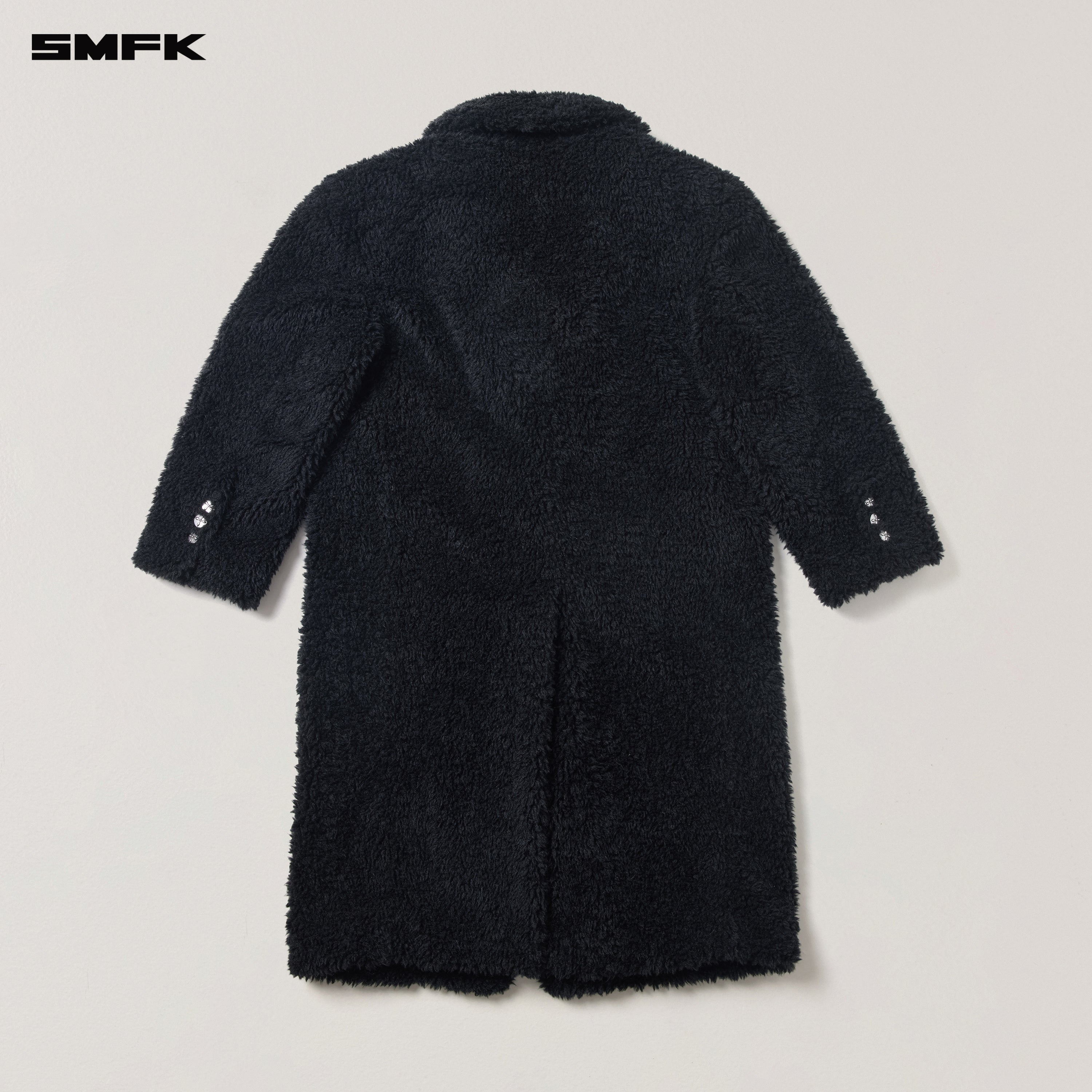 クロススタチューホーボーウールワイドコートウィルダネスブラック