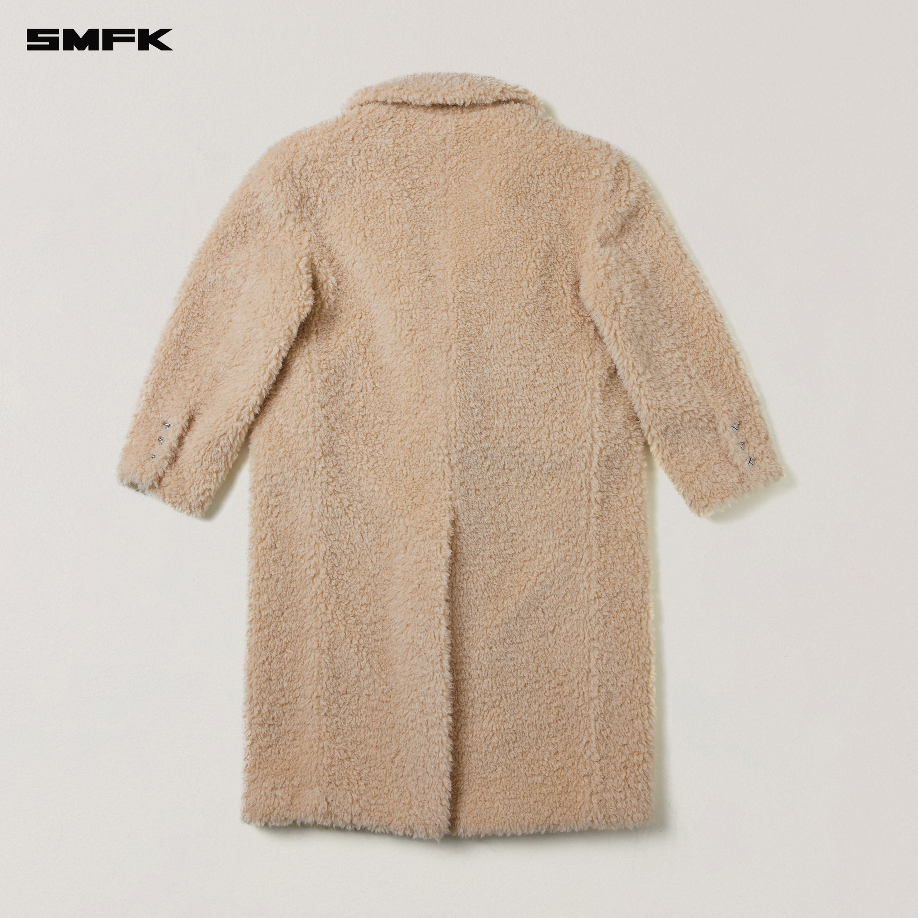 クロススタチューホーボーウールワイドコートデザートカラー