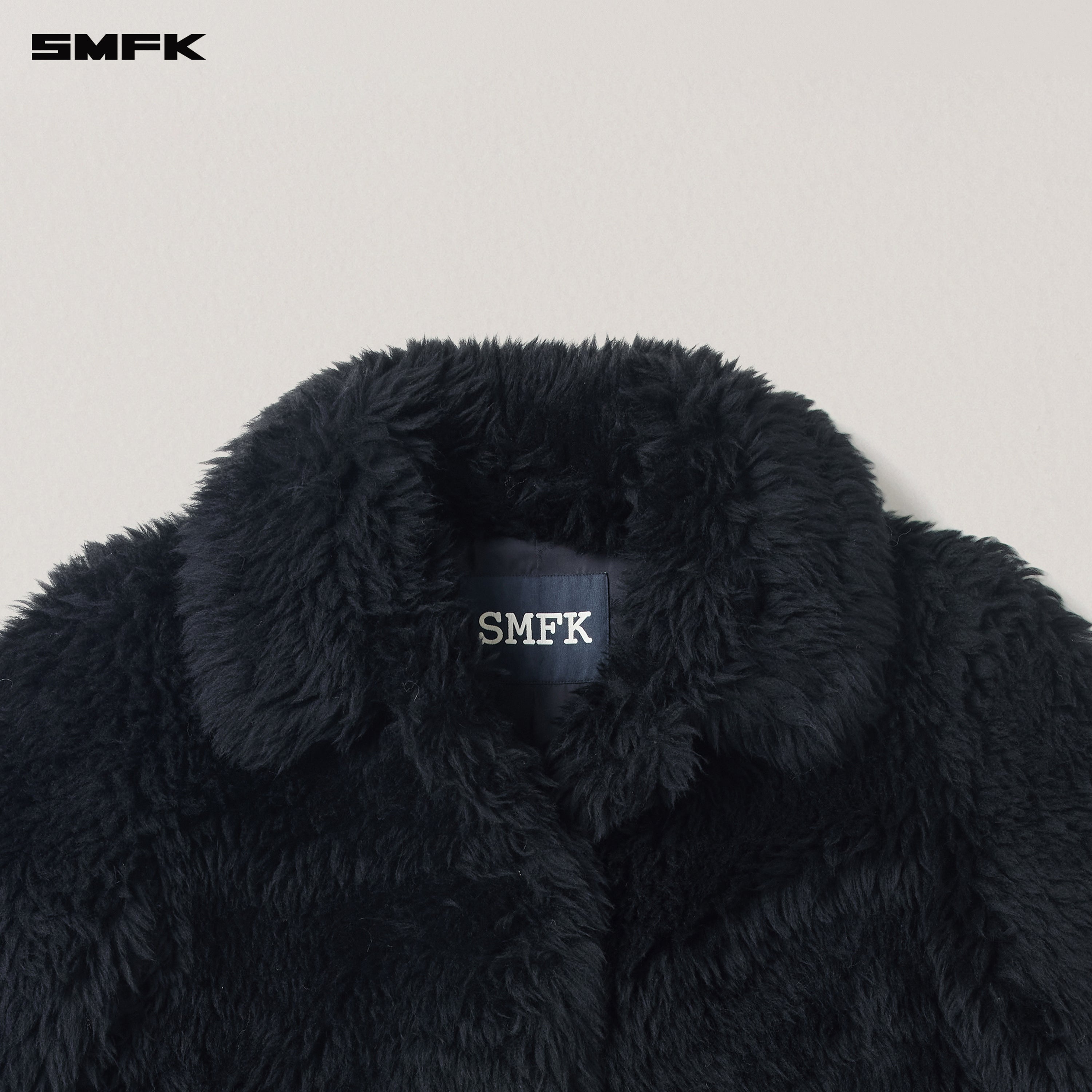 COMPASS MODE WASTEDLAND POWER WOOL OVERCOAT WILD BLACK