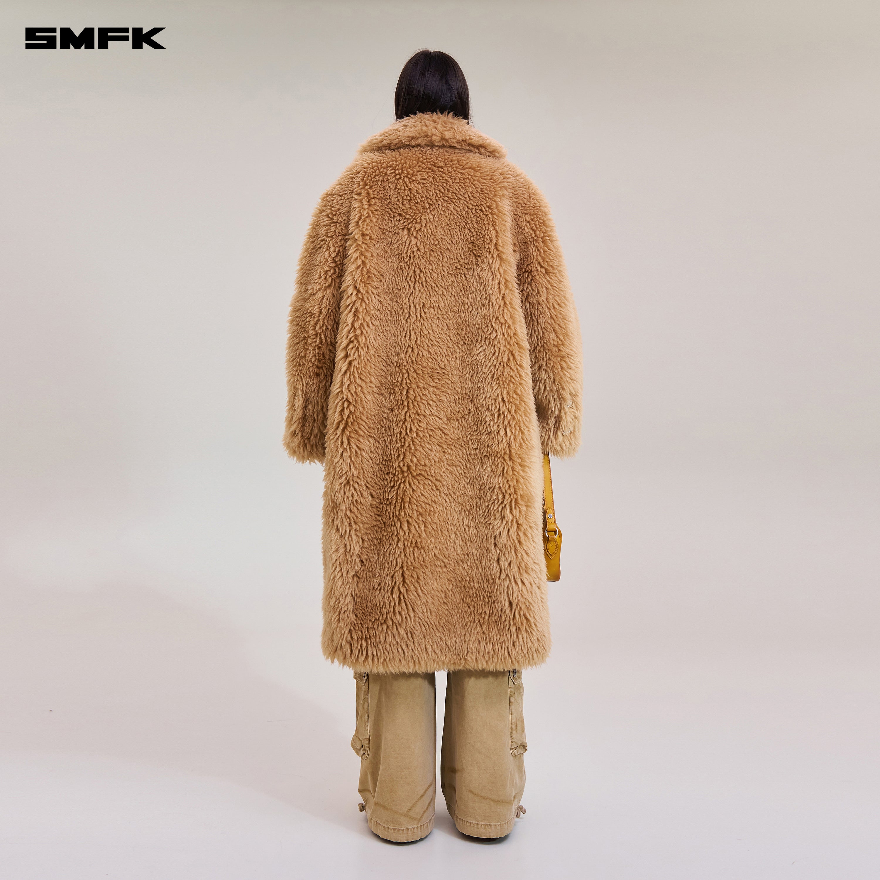 COMPASS MODE WASTEDLAND POWER WOOL OVERCOAT GRASSLAND BROWN