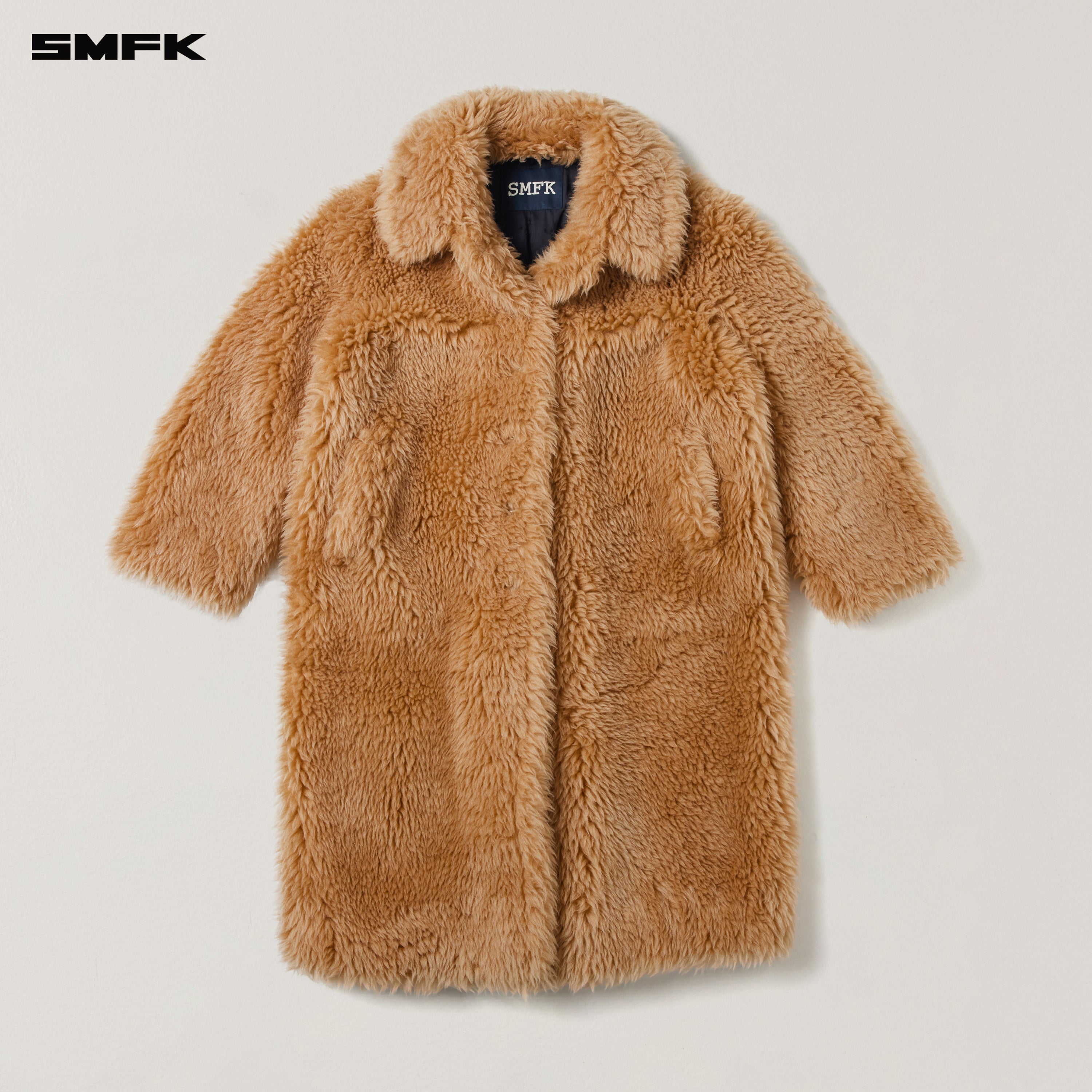 COMPASS MODE WASTEDLAND POWER WOOL OVERCOAT GRASSLAND BROWN