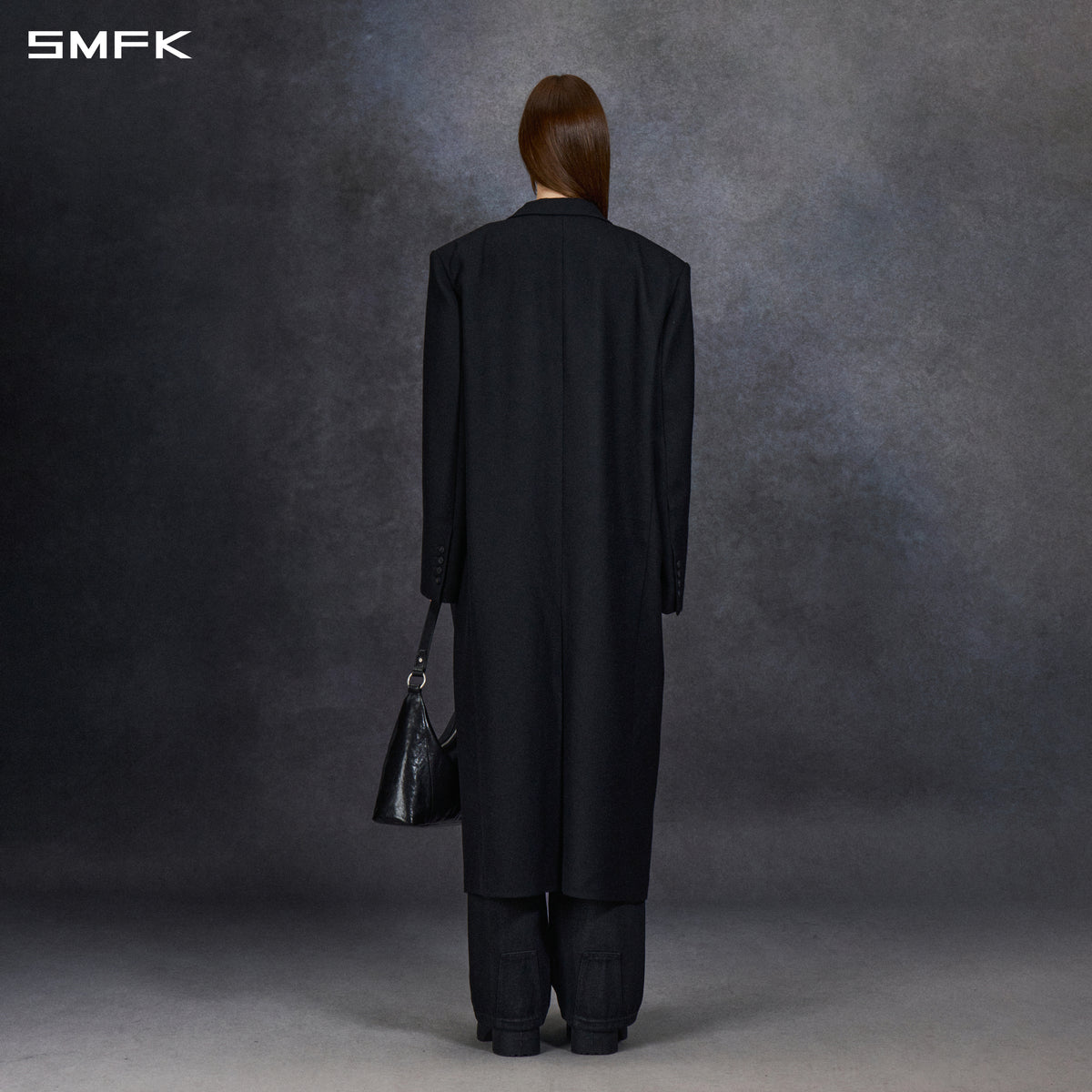 PERMANENT PRISM MASSIVE COAT/WOOL MIDNIGHT BLACK