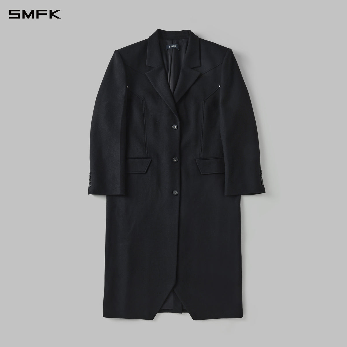 PERMANENT PRISM MASSIVE COAT/WOOL MIDNIGHT BLACK