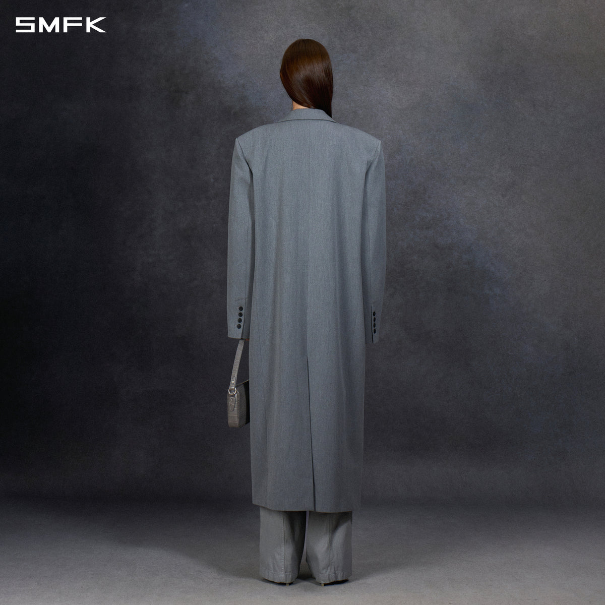 PERMANENT PRISM MASSIVE COAT/POLYESTER+VISCOSE MIRAGE GREY