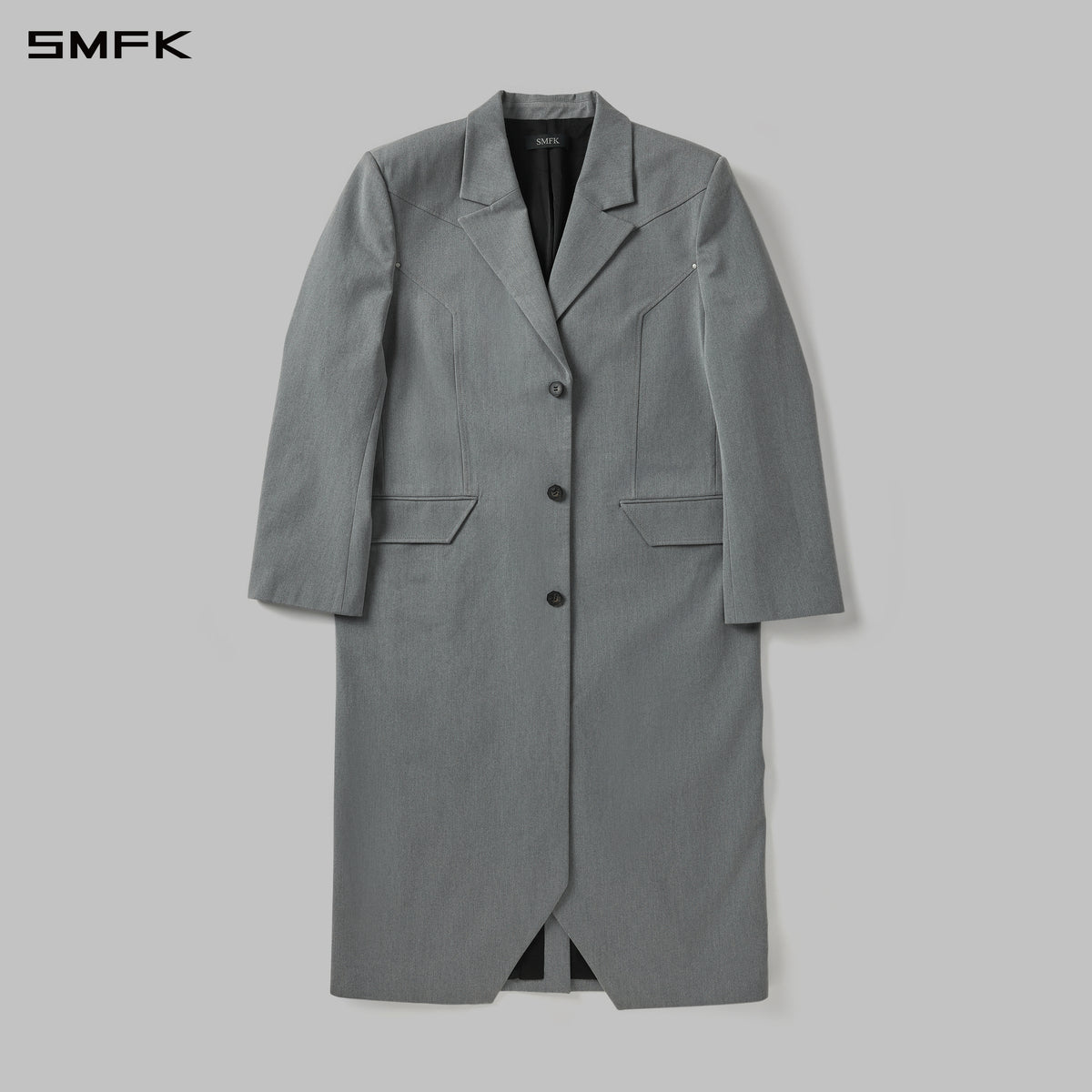 PERMANENT PRISM MASSIVE COAT/POLYESTER+VISCOSE MIRAGE GREY