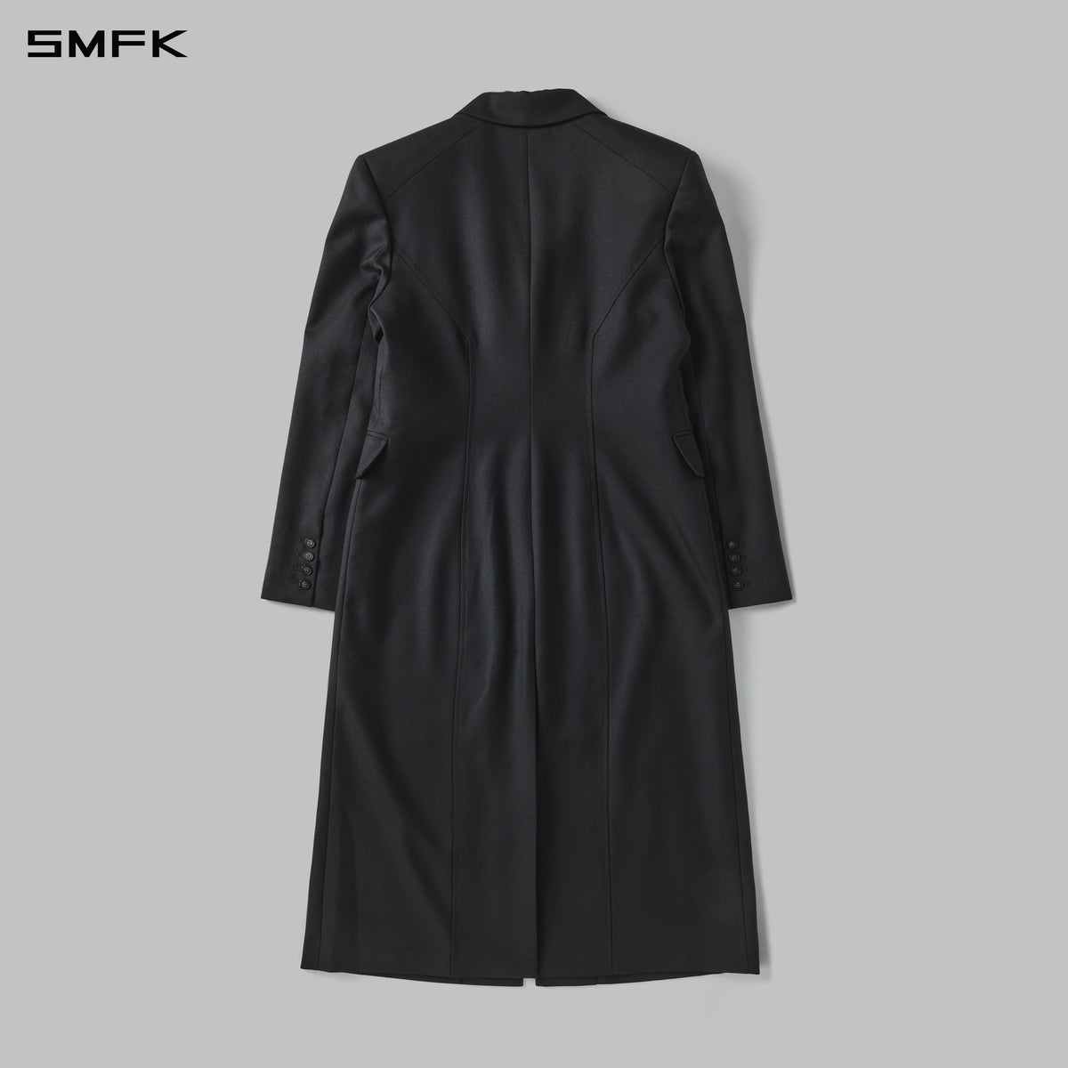 PERMANENT SLIM PROTO COAT/WOOL+POLY/W MIDNIGHT BLACK
