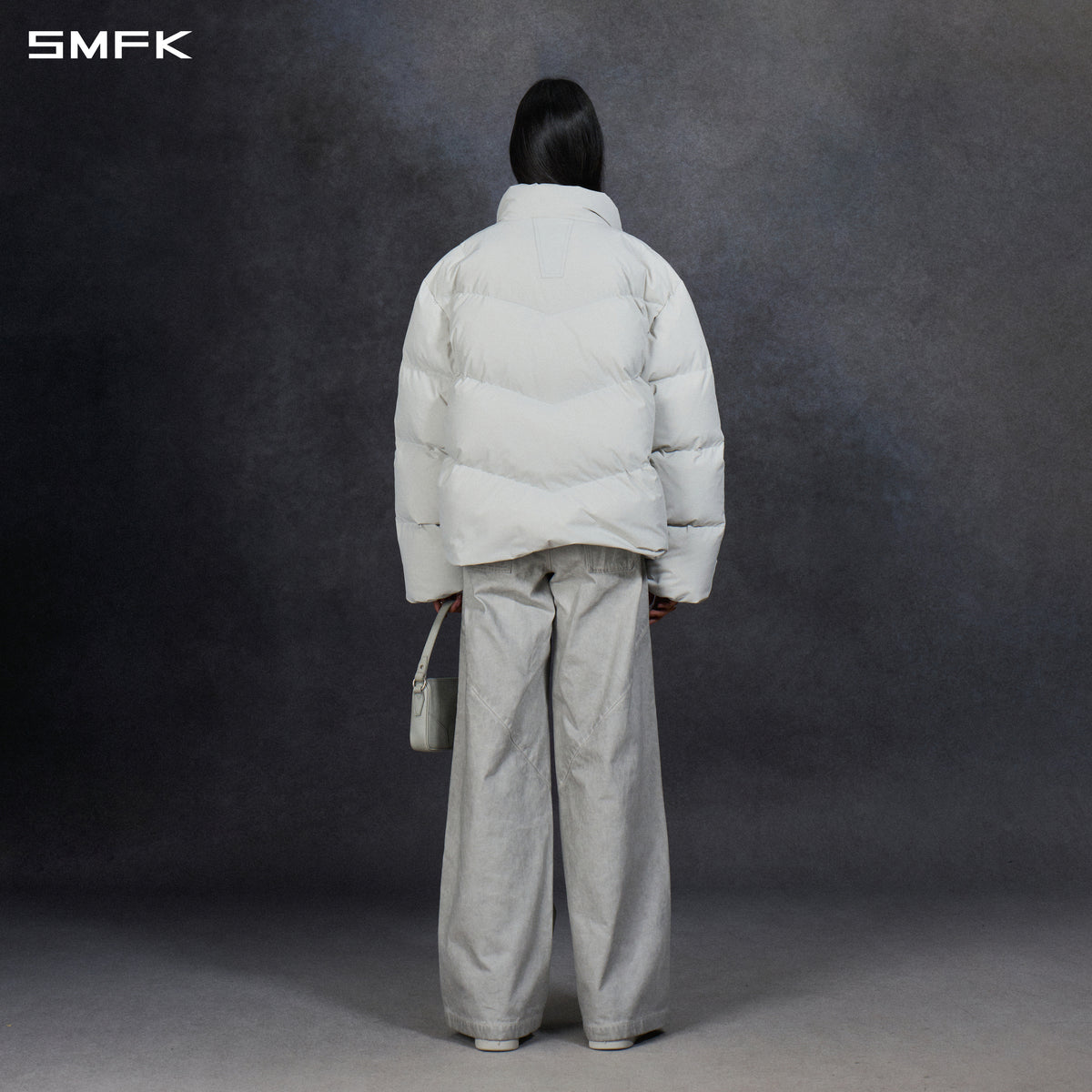 MIRAGE SNOW ALASKA DOWN JACKET/ALASKA WHITE GOOSE DOWN/U WHITE GREY