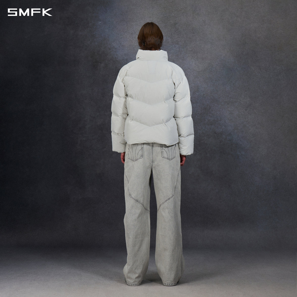 MIRAGE SNOW ALASKA DOWN JACKET/ALASKA WHITE GOOSE DOWN/U WHITE GREY