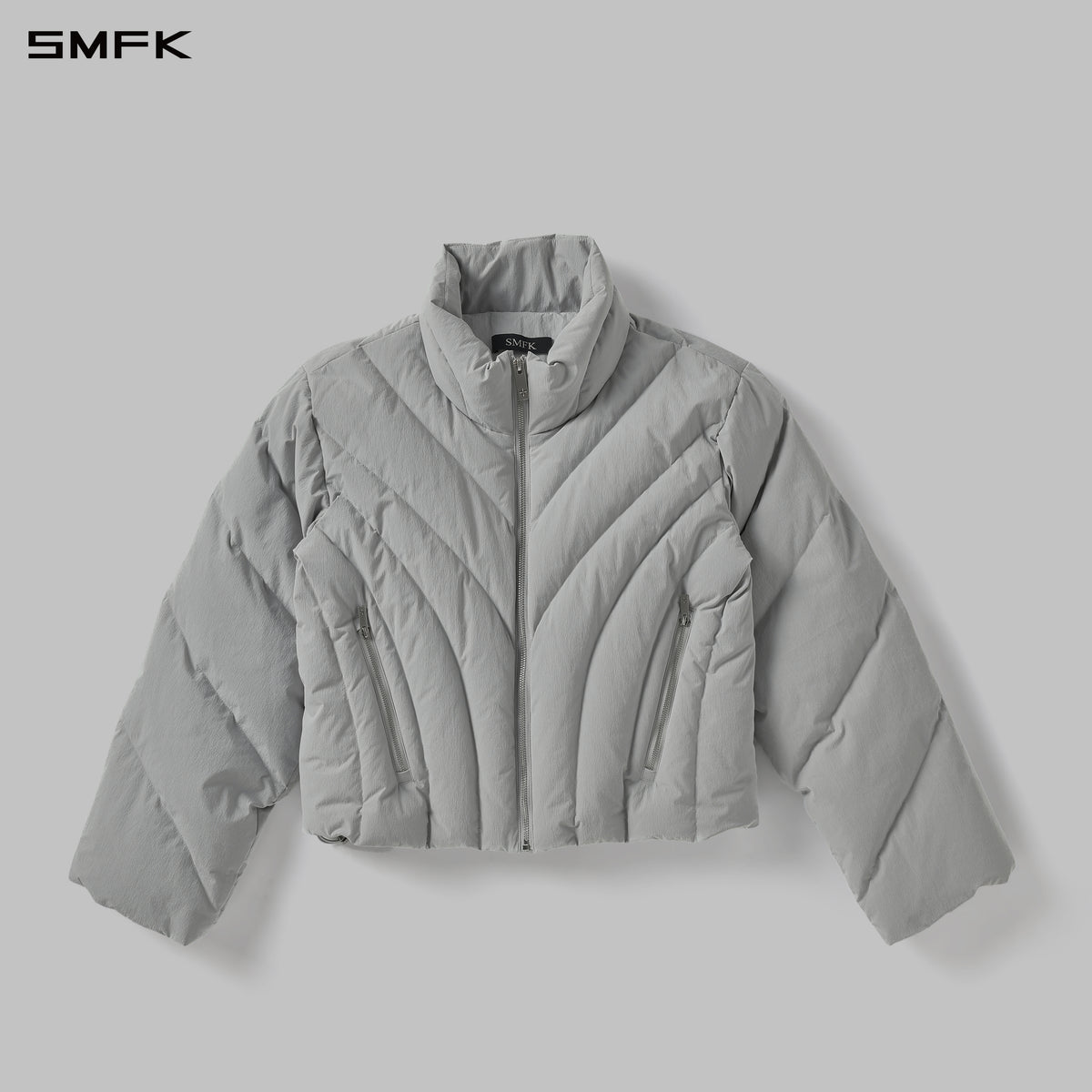 MIRAGE POLAR SLIM DOWN JACKET/WHITE DUCK DOWN/W GLACIER GREY