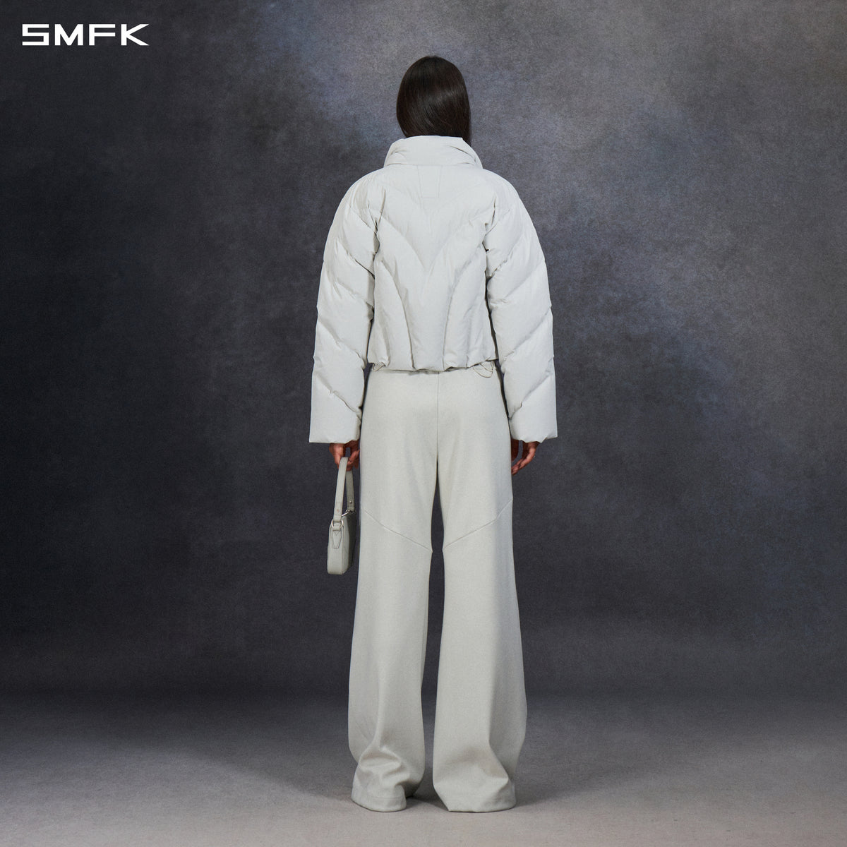 MIRAGE POLAR SLIM DOWN JACKET/WHITE DUCK DOWN/W WHITE GREY