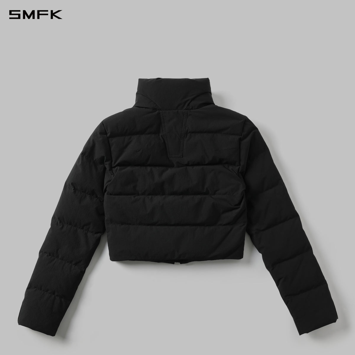 MIRAGE PSYCHIC SLIM SHORT DOWN JACKET/WHITE DUCK DOWN/W WILD BLACK