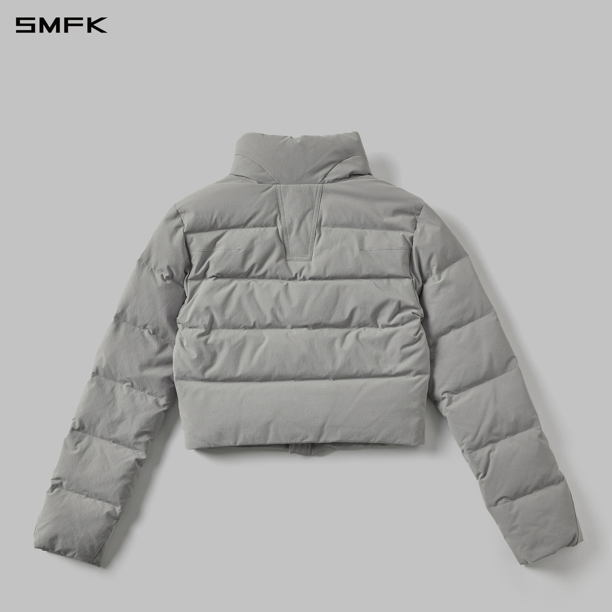MIRAGE PSYCHIC SLIM SHORT DOWN JACKET/WHITE DUCK DOWN/W GLACIER GREY