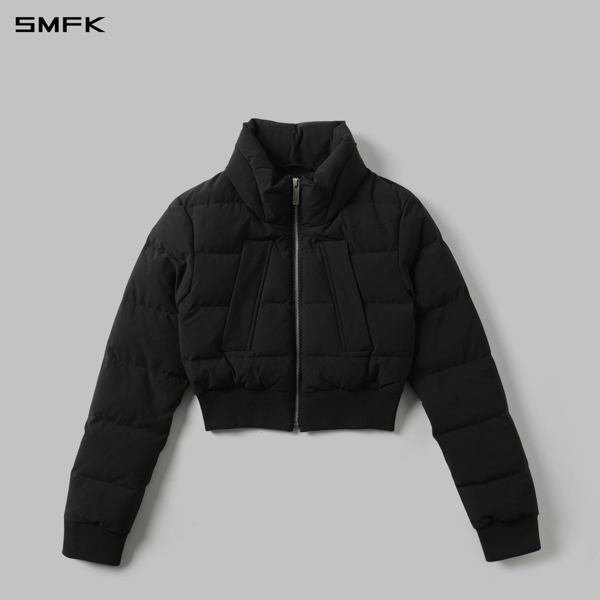 MIRAGE PSYCHIC SPORTS SHORT DOWN JACKET/WHITE DUCK DOWN/W WILD BLACK
