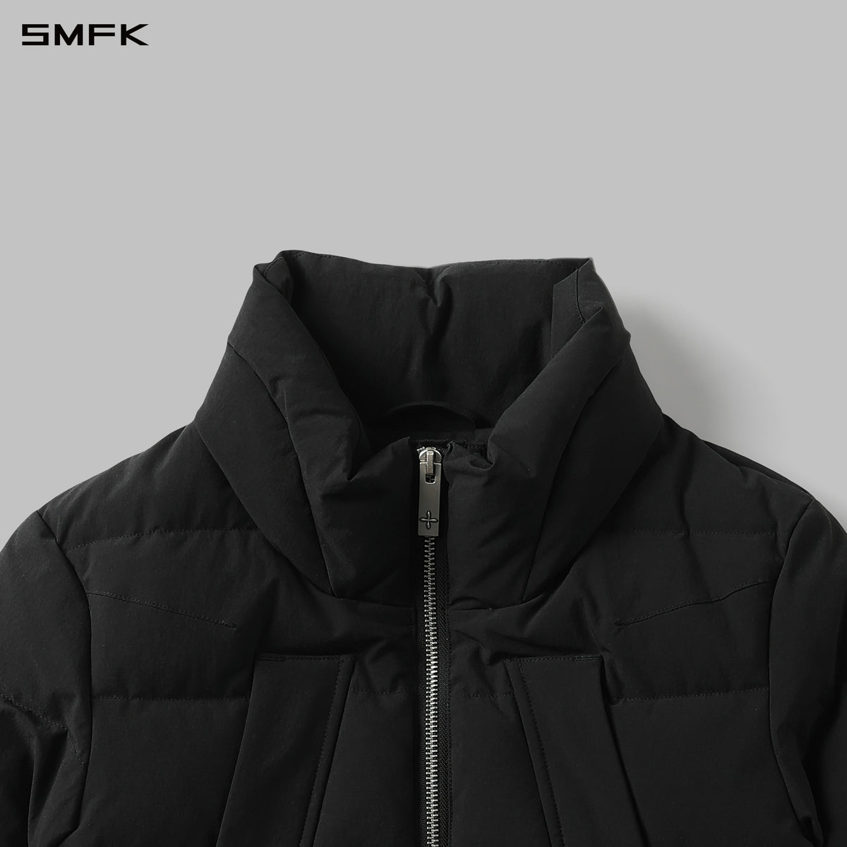 MIRAGE PSYCHIC SPORTS SHORT DOWN JACKET/WHITE DUCK DOWN/W WILD BLACK