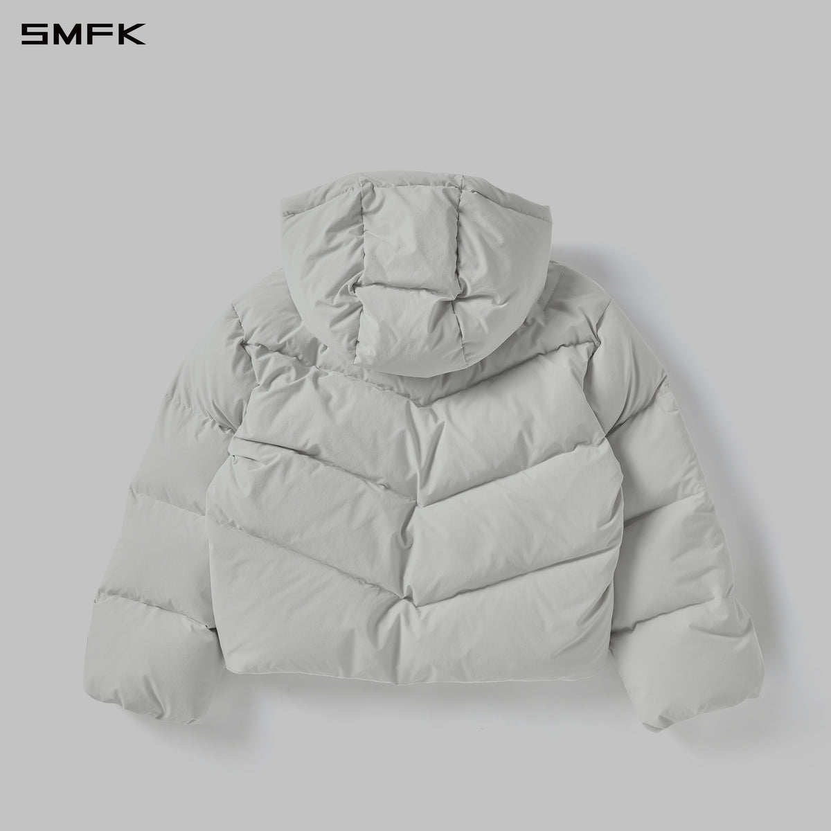 MIRAGE SNOW ALASKA DOWN  HOOD JACKET/WHITE DUCK DOWN/U WHITE GREY