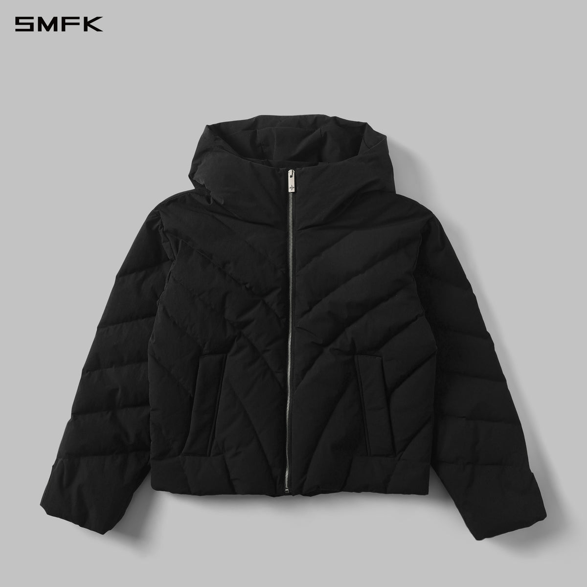 MIRAGE POLAR FIT HOOD DOWN JACKET/WHITE DUCK DOWN/U WILD BLACK