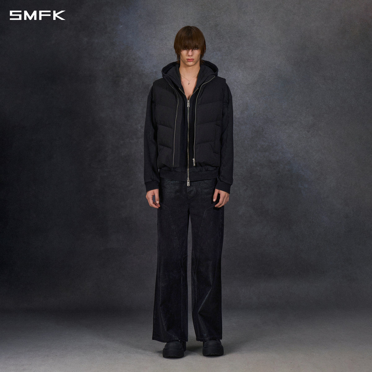 MIRAGE PSYCHIC FIT DOWN VEST/WHITE DUCK DOWN/U WILD BLACK