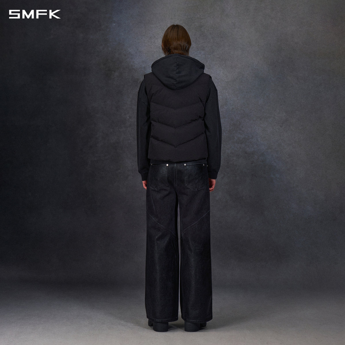 MIRAGE PSYCHIC FIT DOWN VEST/WHITE DUCK DOWN/U WILD BLACK