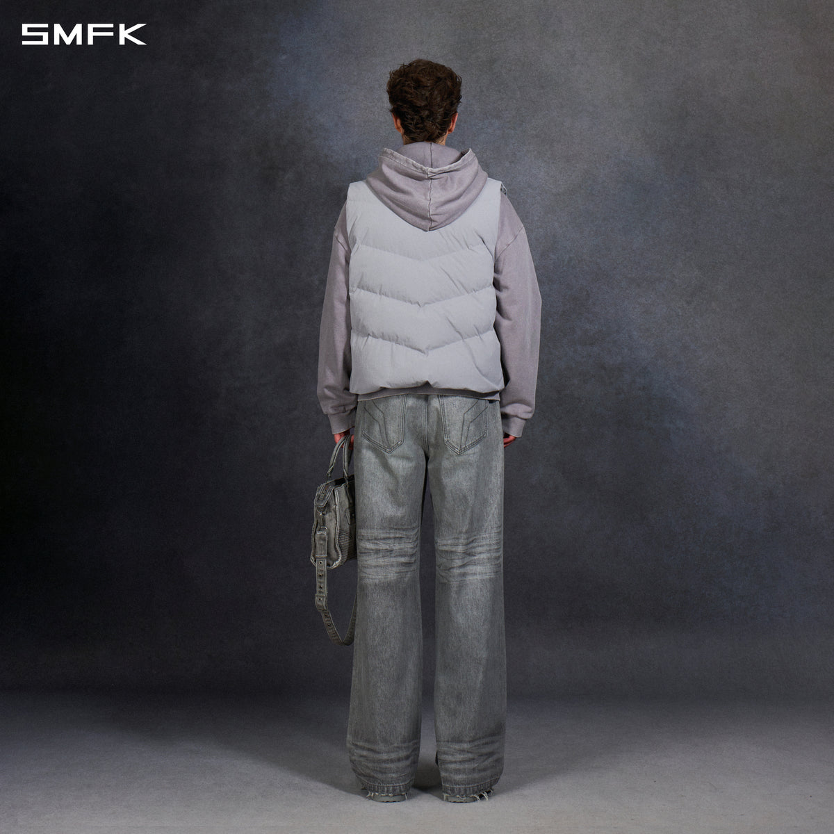 MIRAGE PSYCHIC FIT DOWN VEST/WHITE DUCK DOWN/U GLACIER GREY