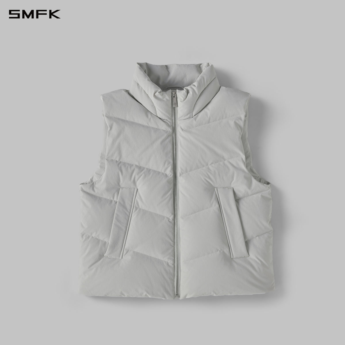 MIRAGE PSYCHIC FIT DOWN VEST/WHITE DUCK DOWN/U WHITE GREY