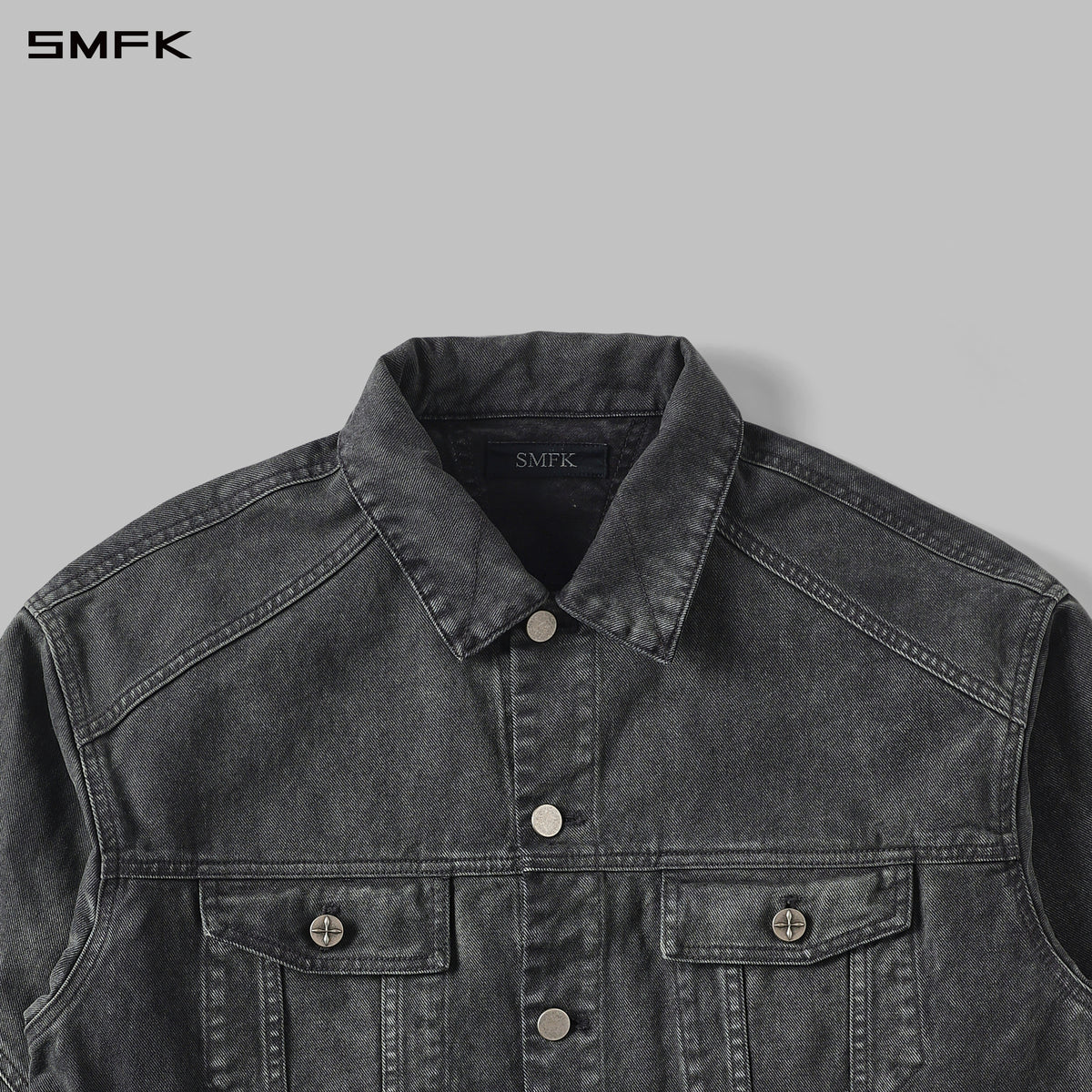 VINTAGE STORM FADE LOOSE DENIM JACKET/FADE DENIM/U FADE ASH
