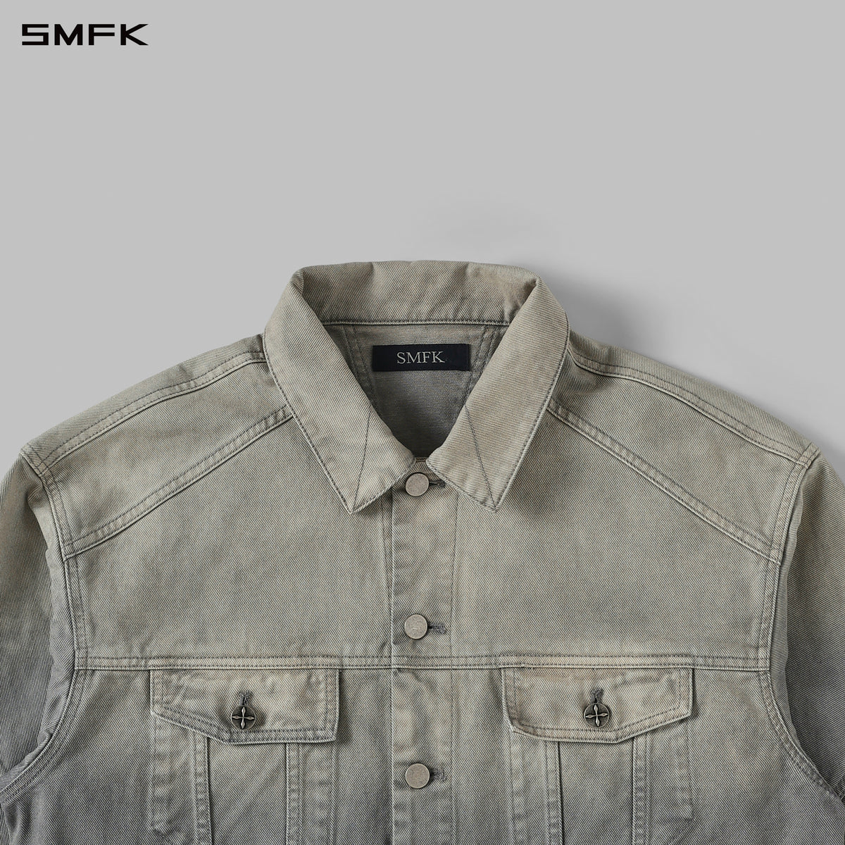 VINTAGE STORM FADE LOOSE DENIM JACKET/FADE DENIM/U FADE CLOUD GREY