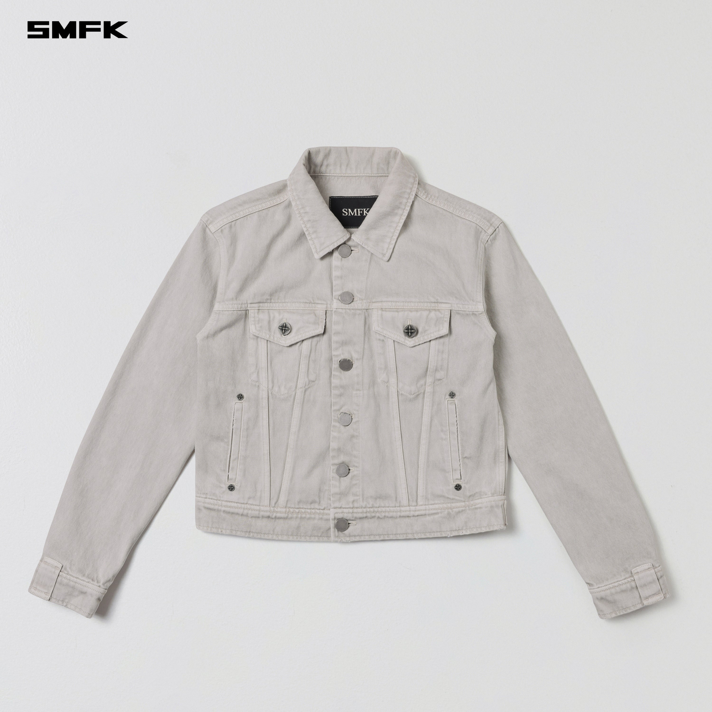 VINTAGE VANISH SLIM DENIM JACKET/GARMENT DYE VANISH WHITE