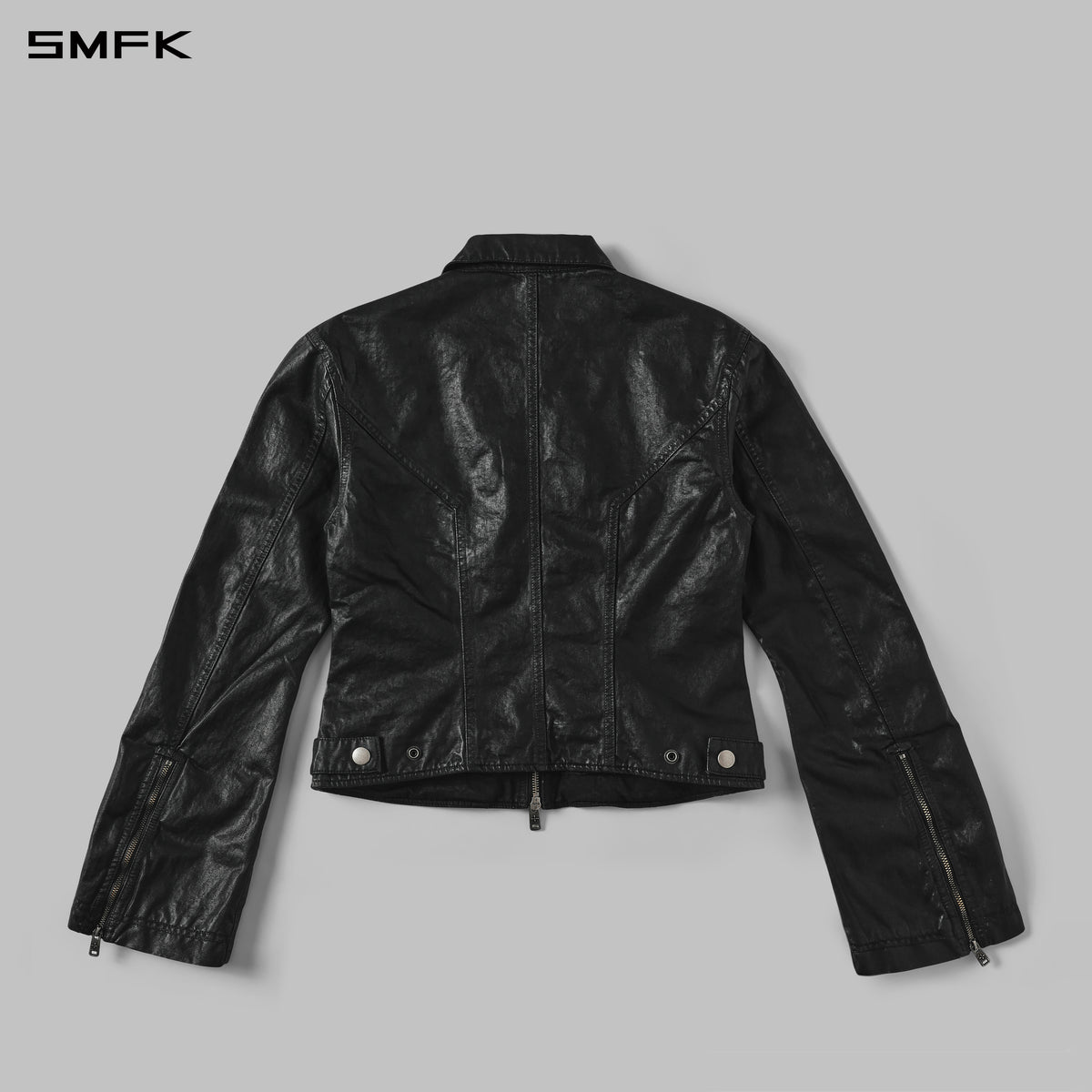 MYTH AEOLUS SYMMETRY WAX SLIM CARGO JACKET /WAX COTTON WAX BLACK