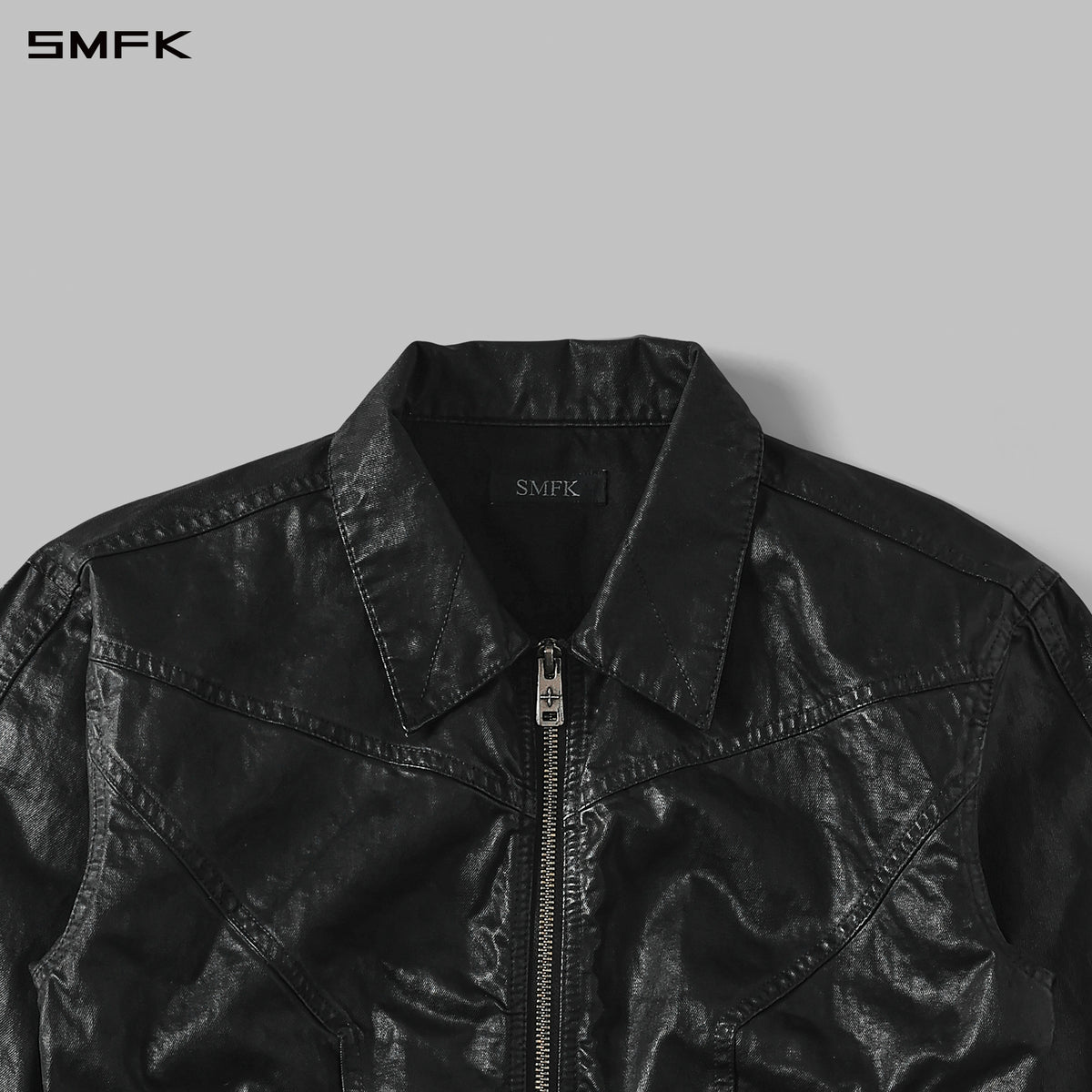 MYTH AEOLUS SYMMETRY WAX SLIM CARGO JACKET /WAX COTTON WAX BLACK