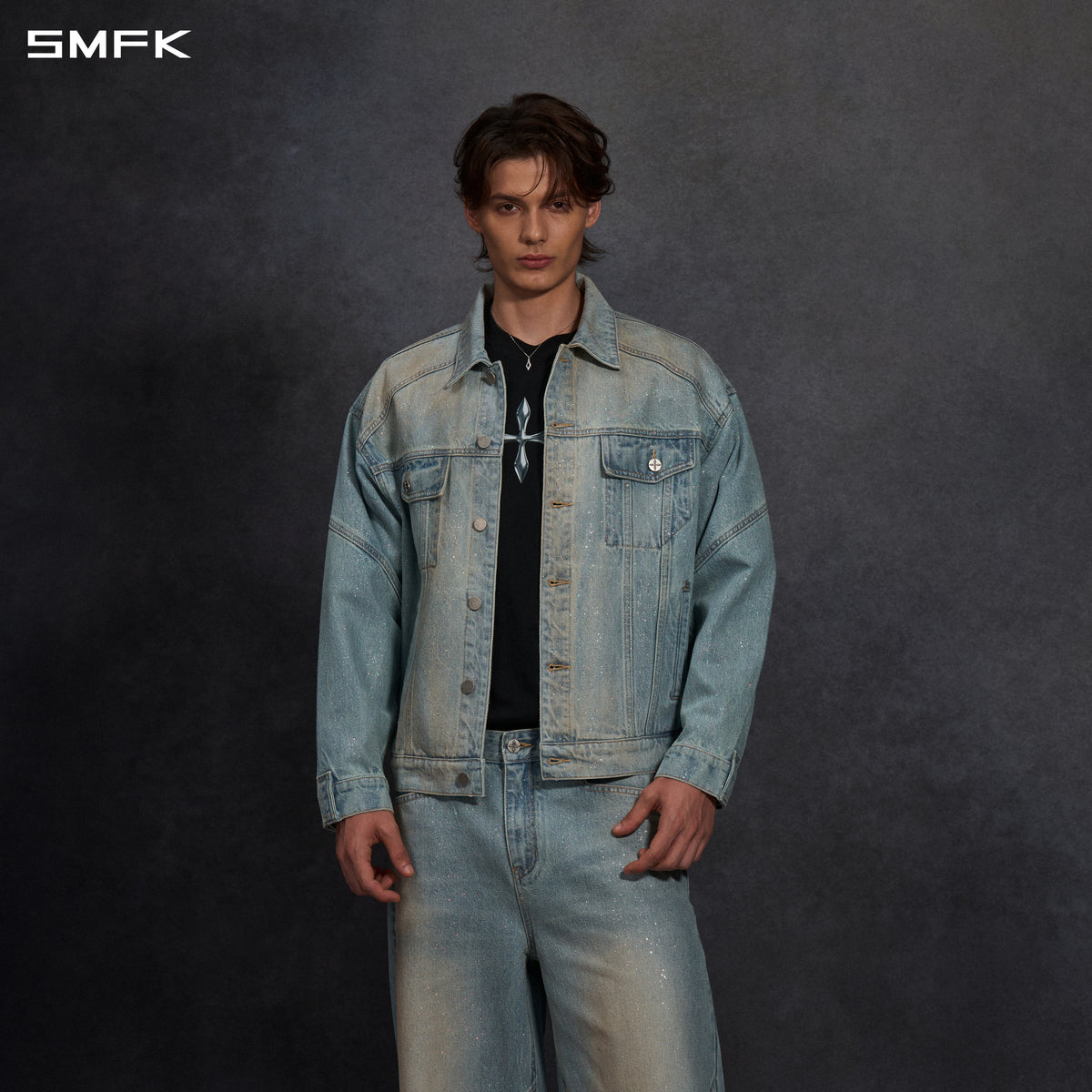 MIRAGE SIREN VINTAGE MASSIVE CARGO JACKET/STARRY DENIM/U STARRY BLUE