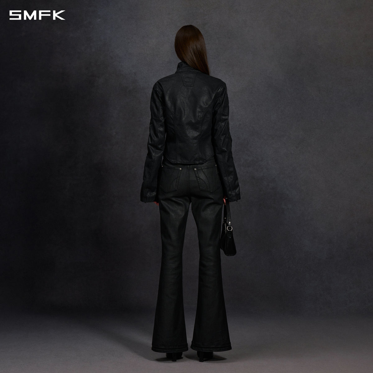 MYTH AEOLUS SYMMETRY CUT WAX CARGO JACKET /WAX COTTON WAX BLACK