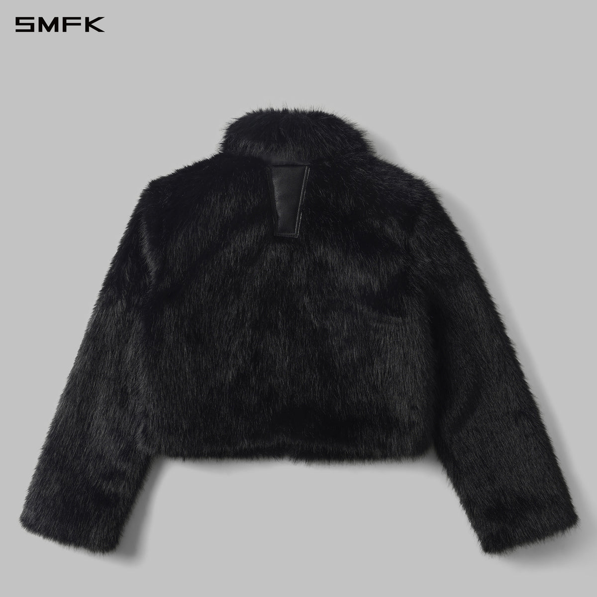 PERMANENT MUSE FAUX FUR SHORT JACKET/POLYESTER/W WILD BLACK