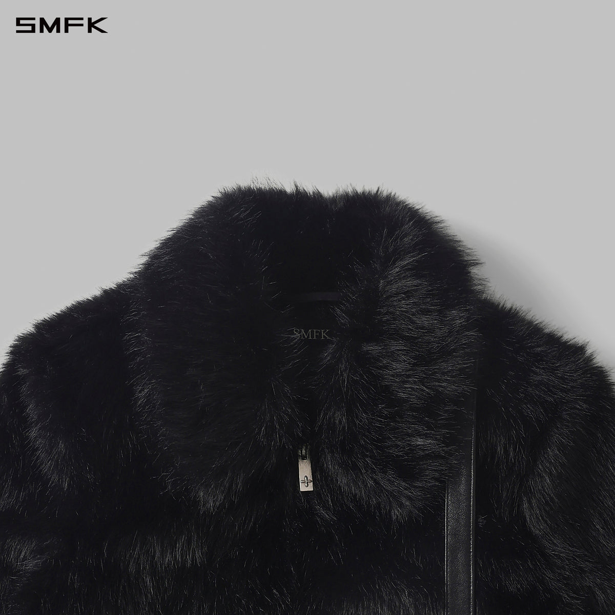 PERMANENT MUSE FAUX FUR SHORT JACKET/POLYESTER/W WILD BLACK