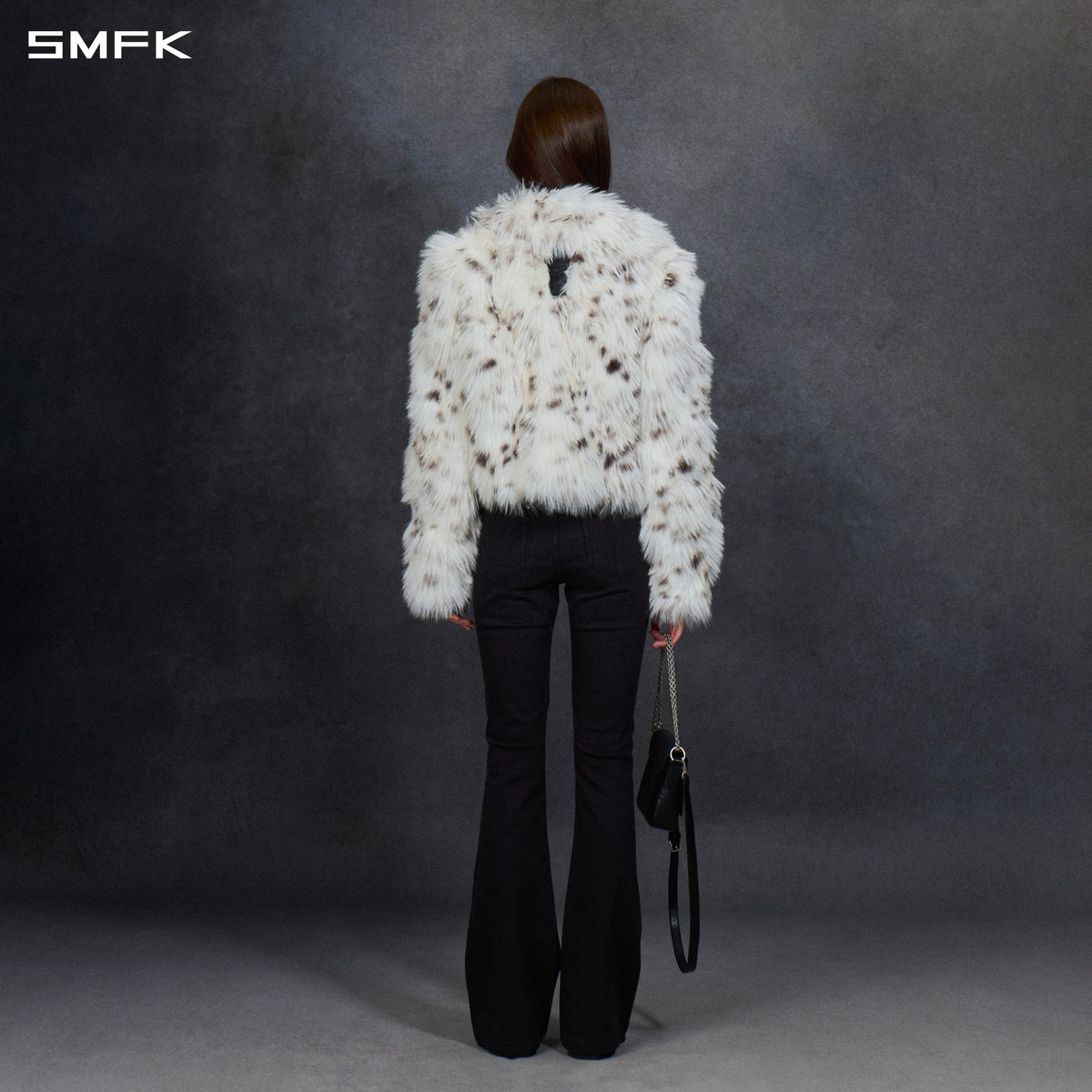 PERMANENT MUSE FAUX FUR SHORT JACKET/POLYESTER/W LYNX