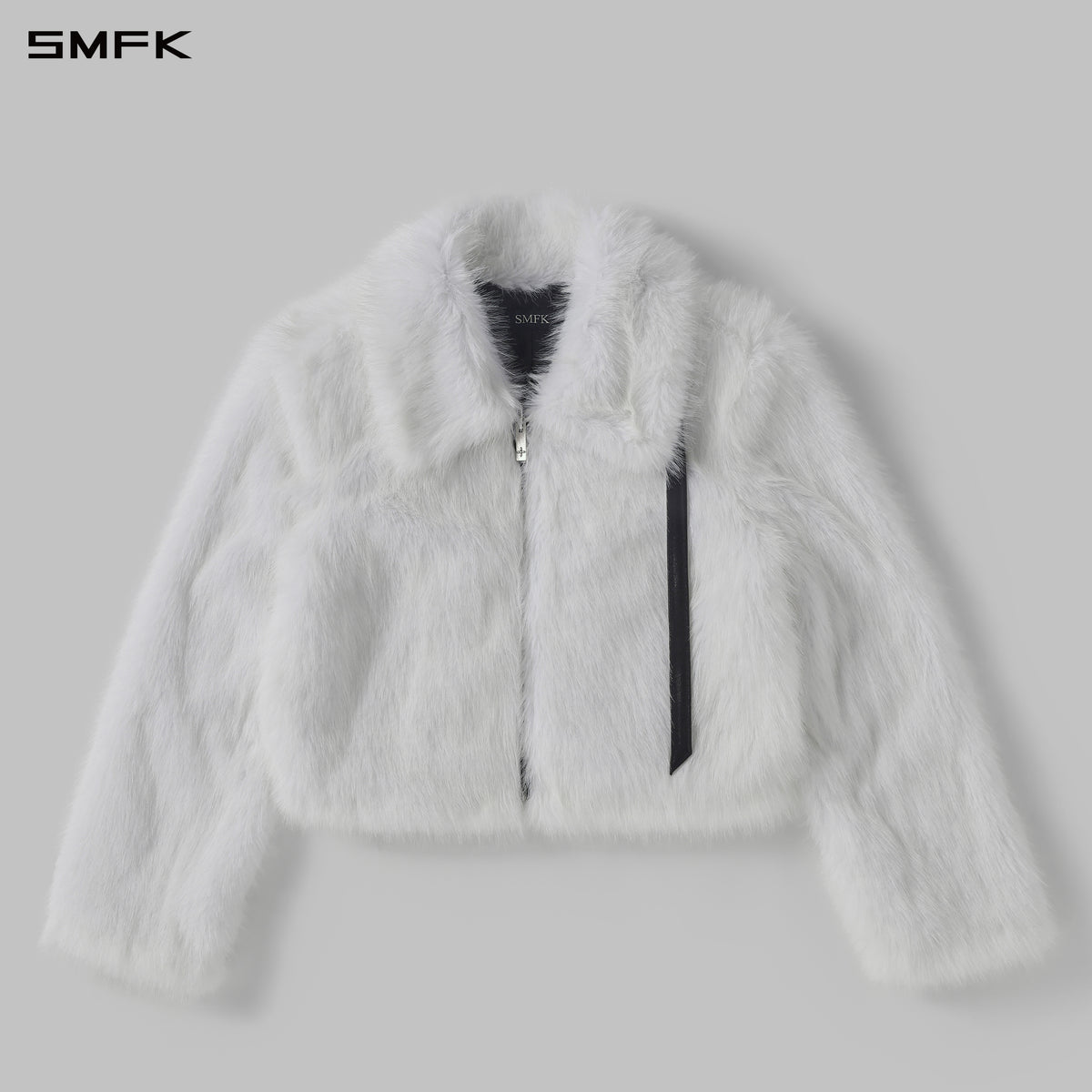 PERMANENT MUSE FAUX FUR SHORT JACKET/POLYESTER/W CLOUD WHITE