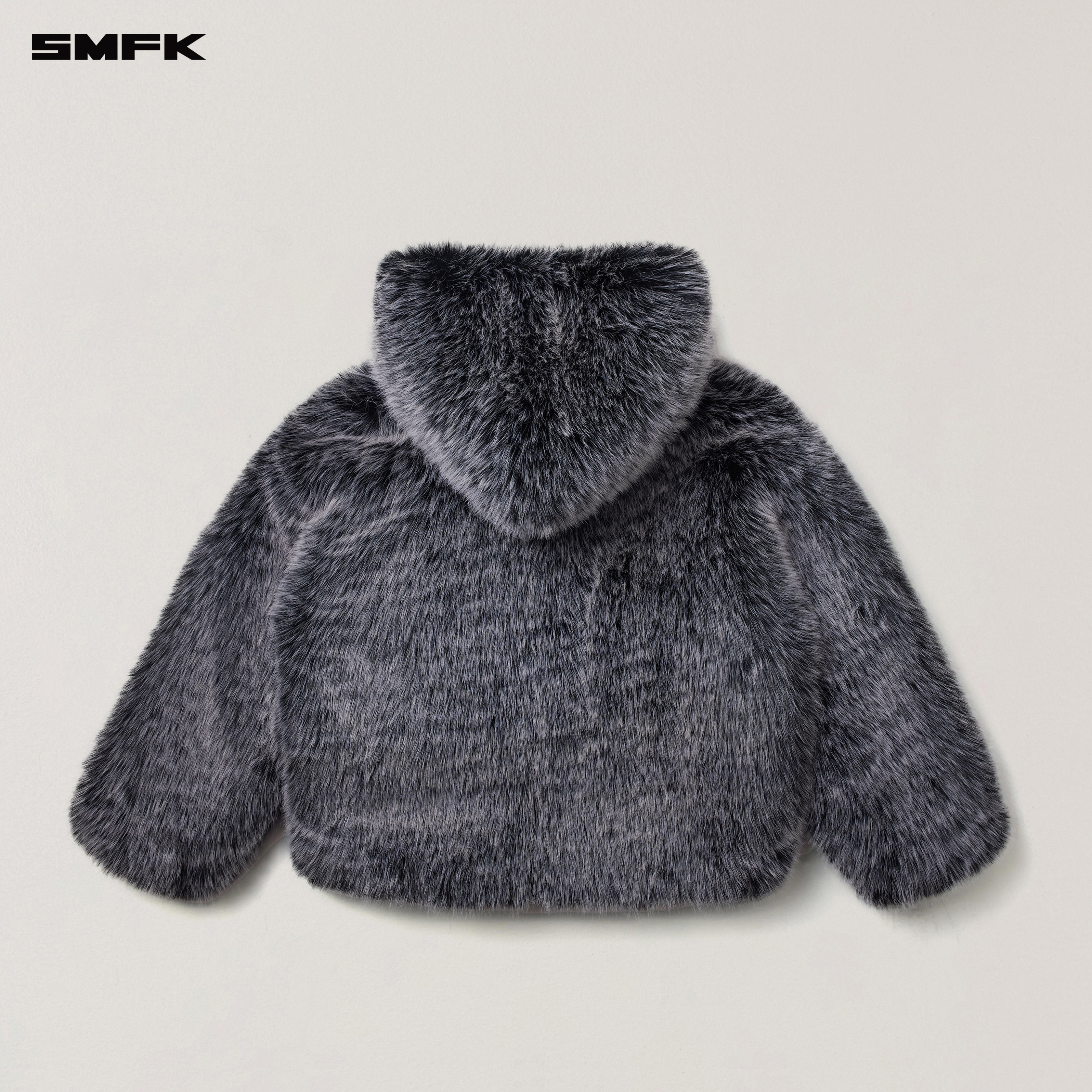 COMPASS MODE WASTELAND FURRY LOOSE HOODIE SILVER FOX – SMFK Official