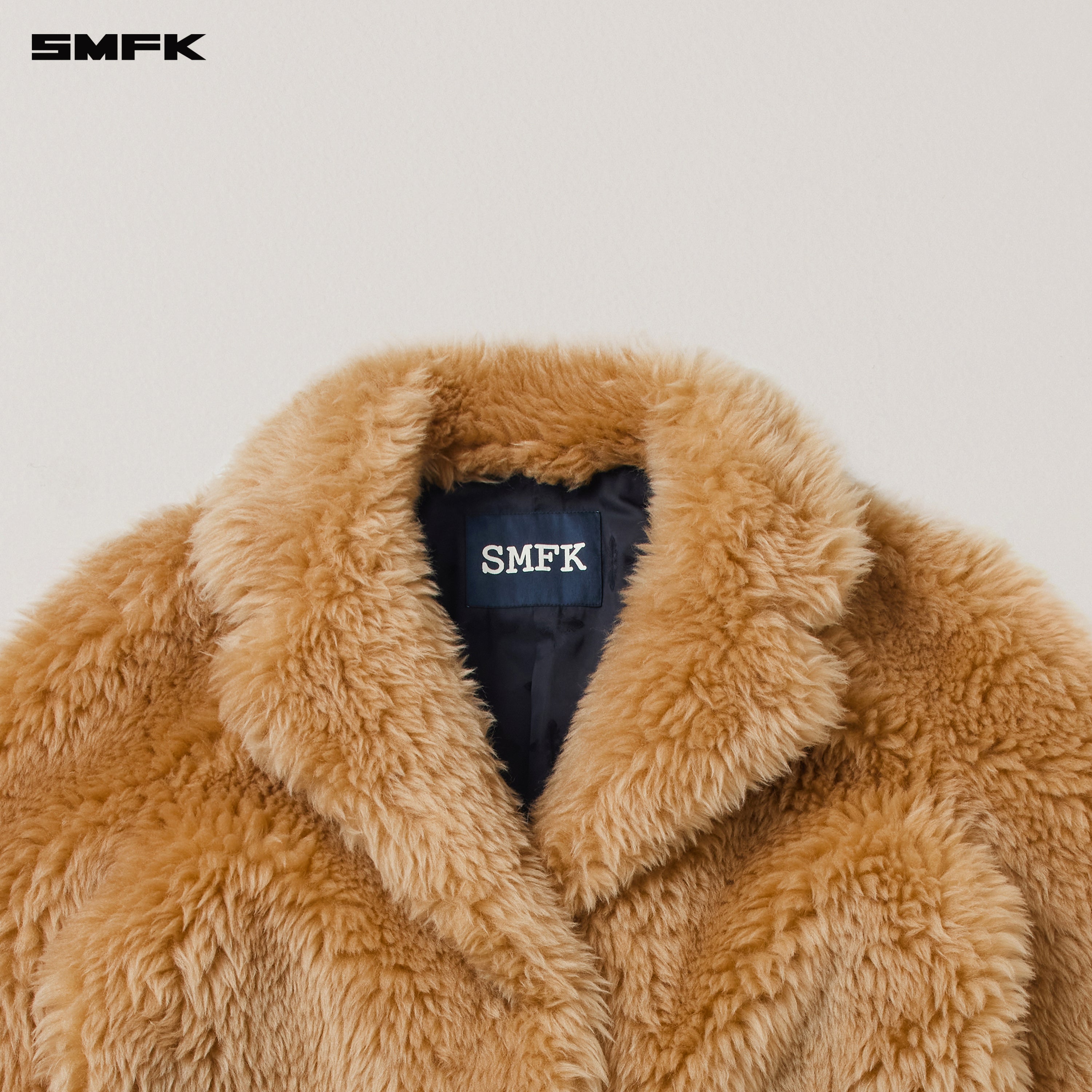 クロススタチューオリジナルウールワイドフィットスーツ/オールウールグラスランドブラウン