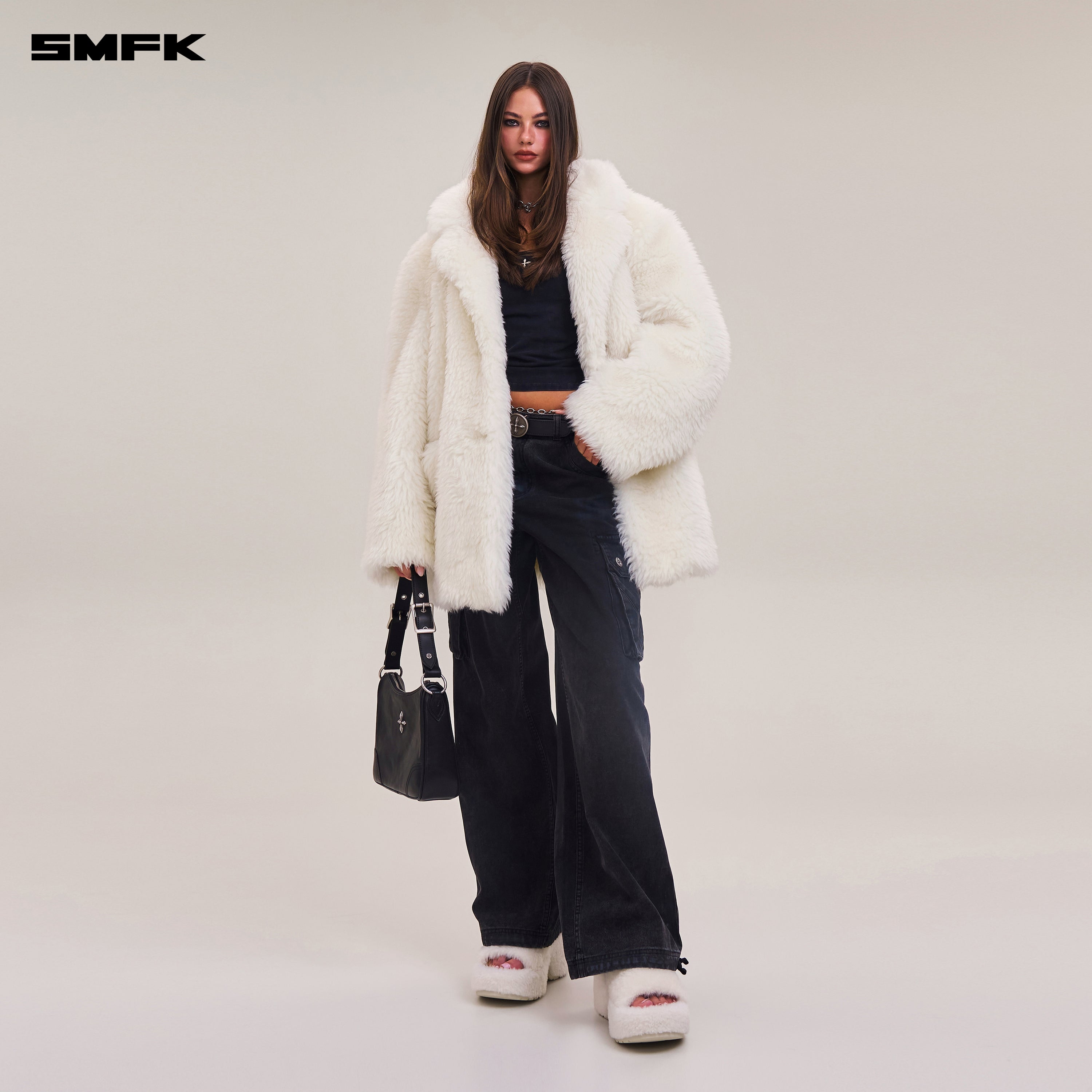 クロススタチューオリジナルウールワイドフィットスーツ/フルウールウールホワイト